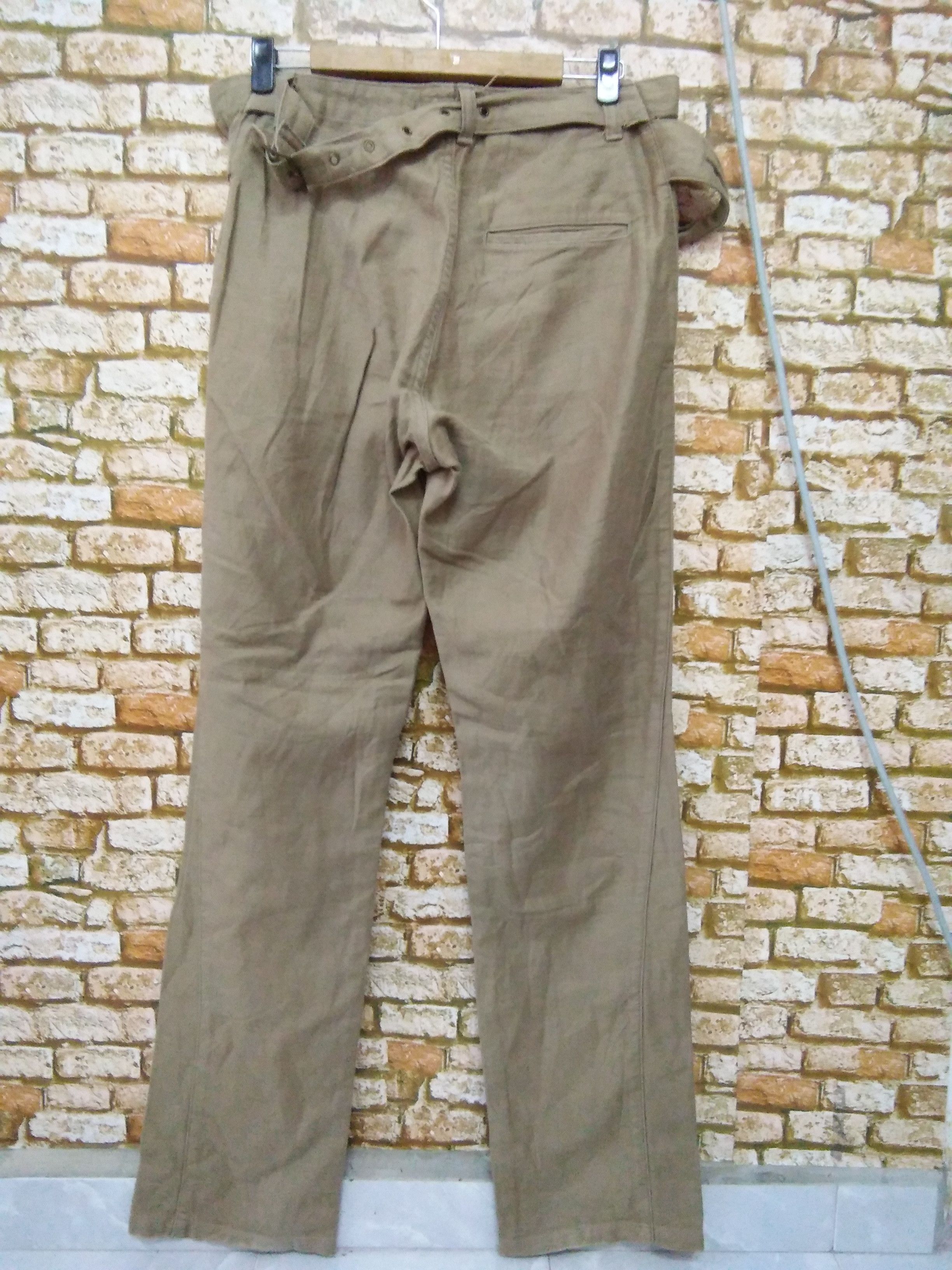 Japanese Brand JOHN BULL JAPAN BONDAGE PANT WITH DOUBLE BELT (A748) W35 Size US 35 - 2 Thumbnail