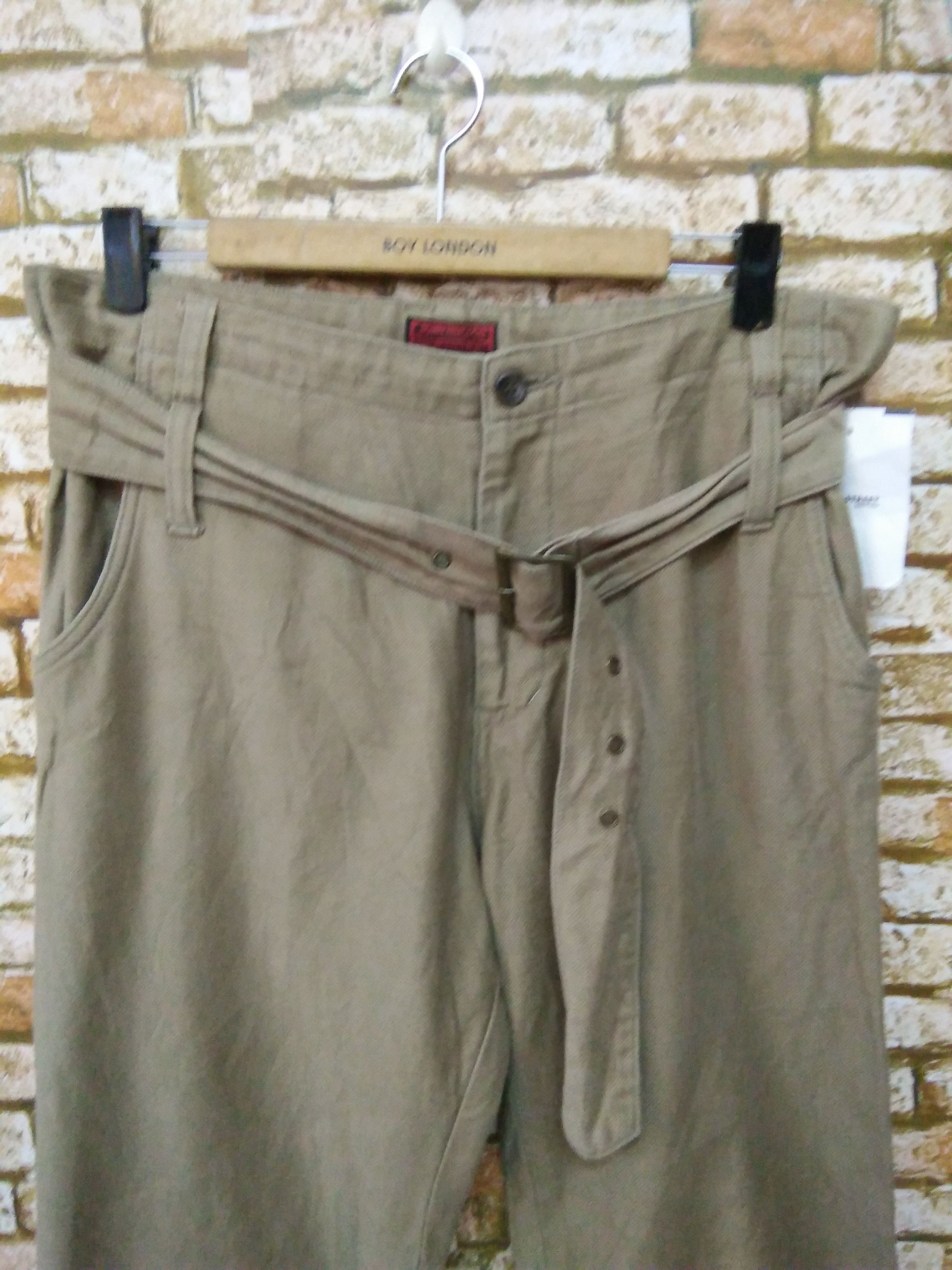 Japanese Brand JOHN BULL JAPAN BONDAGE PANT WITH DOUBLE BELT (A748) W35 Size US 35 - 10 Thumbnail