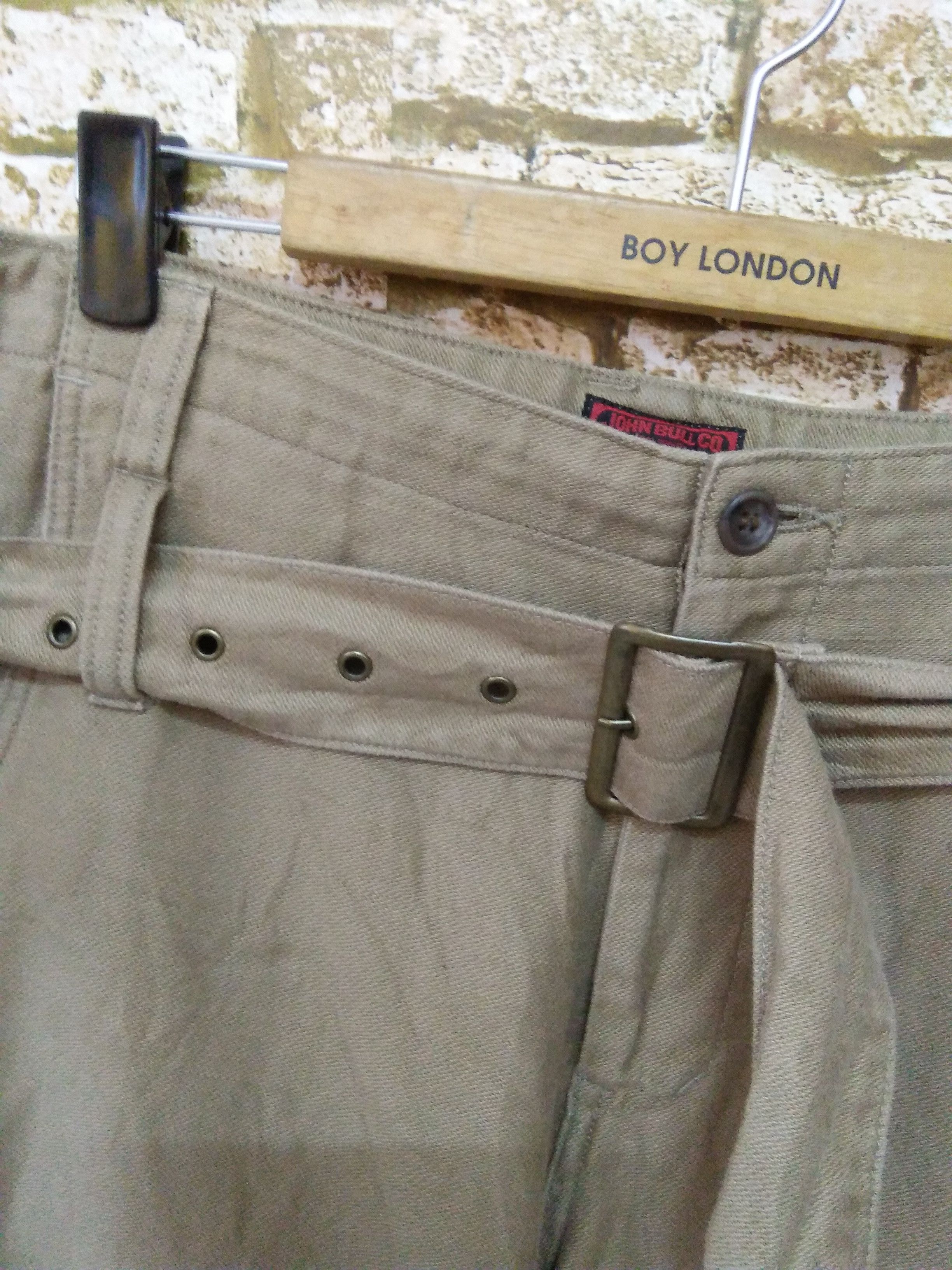 Japanese Brand JOHN BULL JAPAN BONDAGE PANT WITH DOUBLE BELT (A748) W35 Size US 35 - 5 Thumbnail