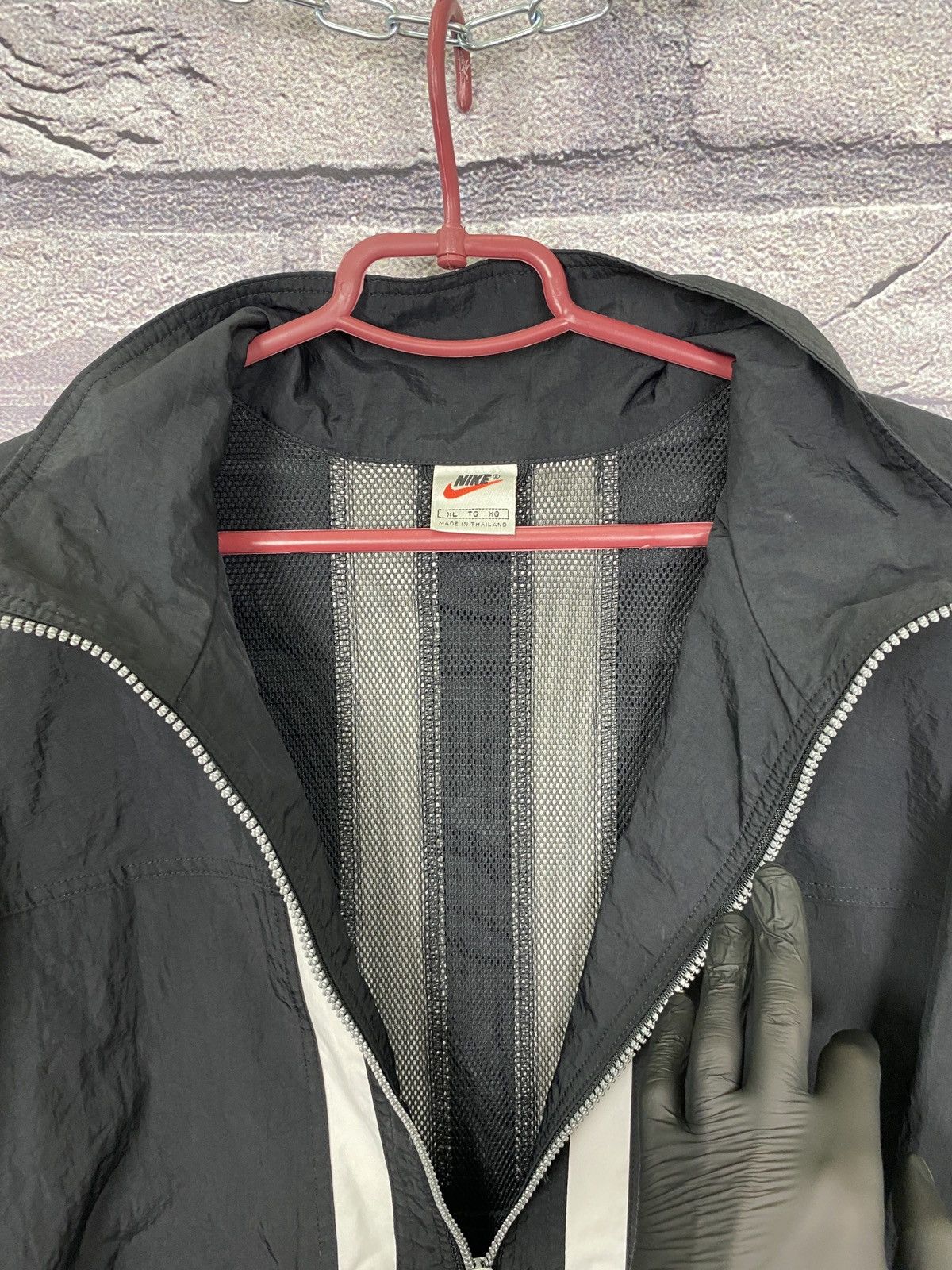 Other Vintage nylon anorak Nike swoosh logo y2k jacket hooded USA Size US XL / EU 56 / 4 - 12 Thumbnail