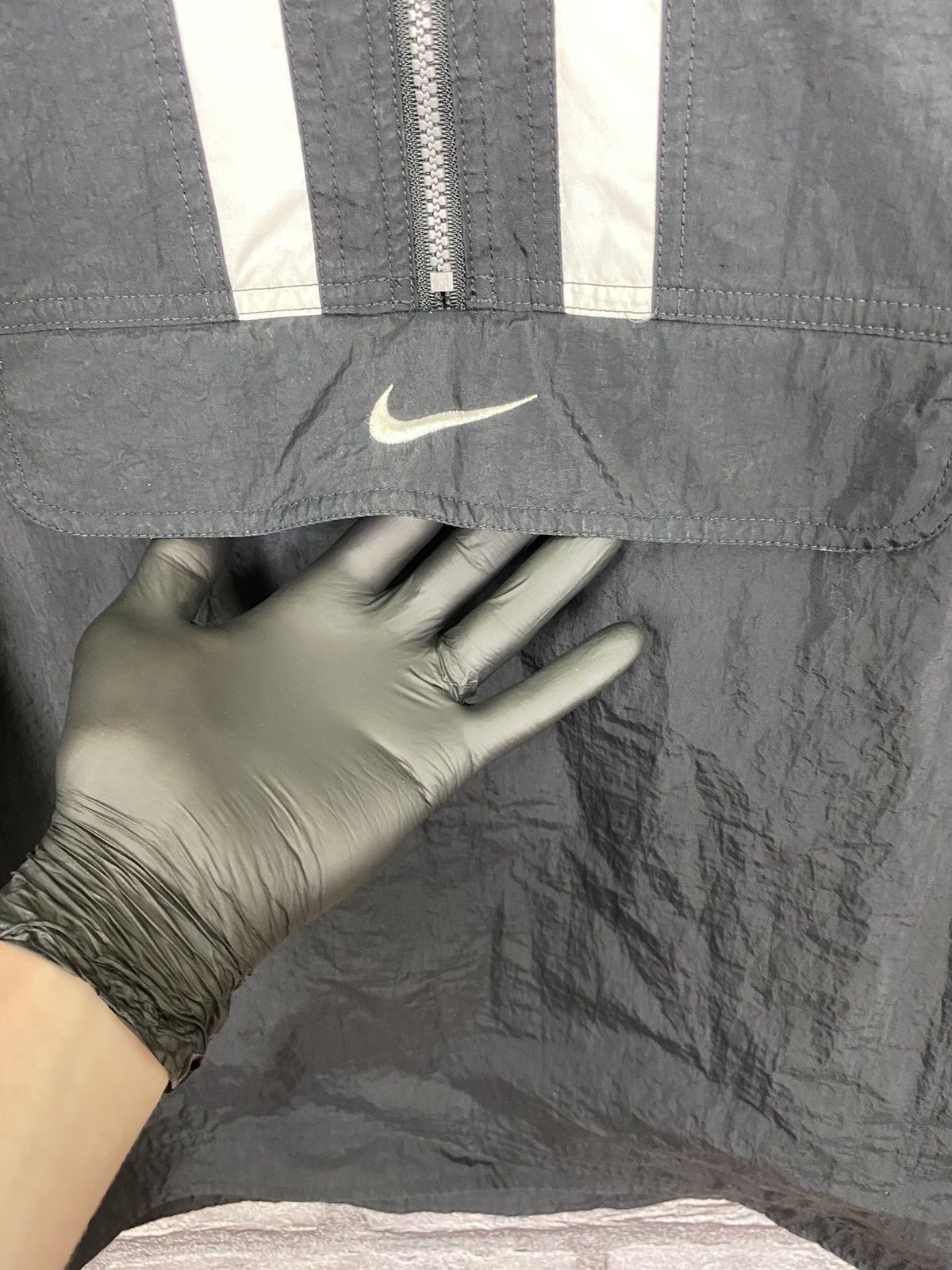 Other Vintage nylon anorak Nike swoosh logo y2k jacket hooded USA Size US XL / EU 56 / 4 - 6 Thumbnail
