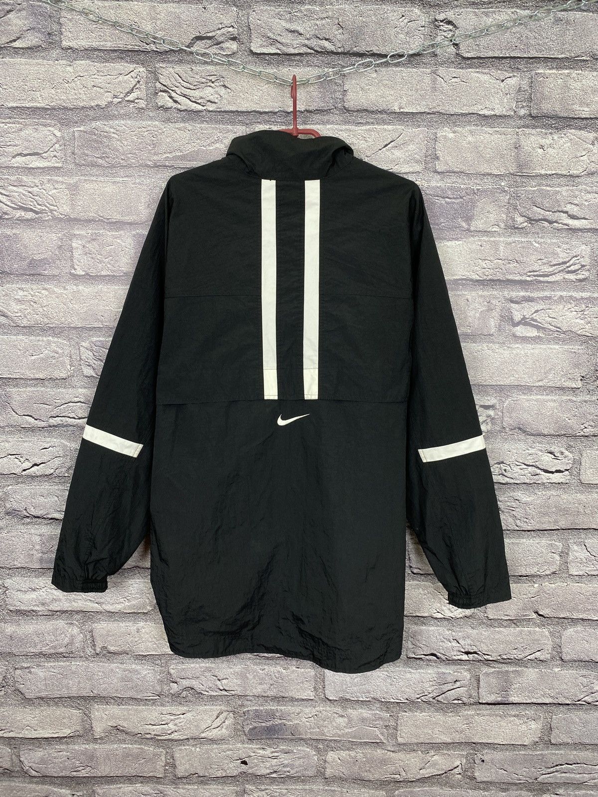 Other Vintage nylon anorak Nike swoosh logo y2k jacket hooded USA Size US XL / EU 56 / 4 - 19 Thumbnail