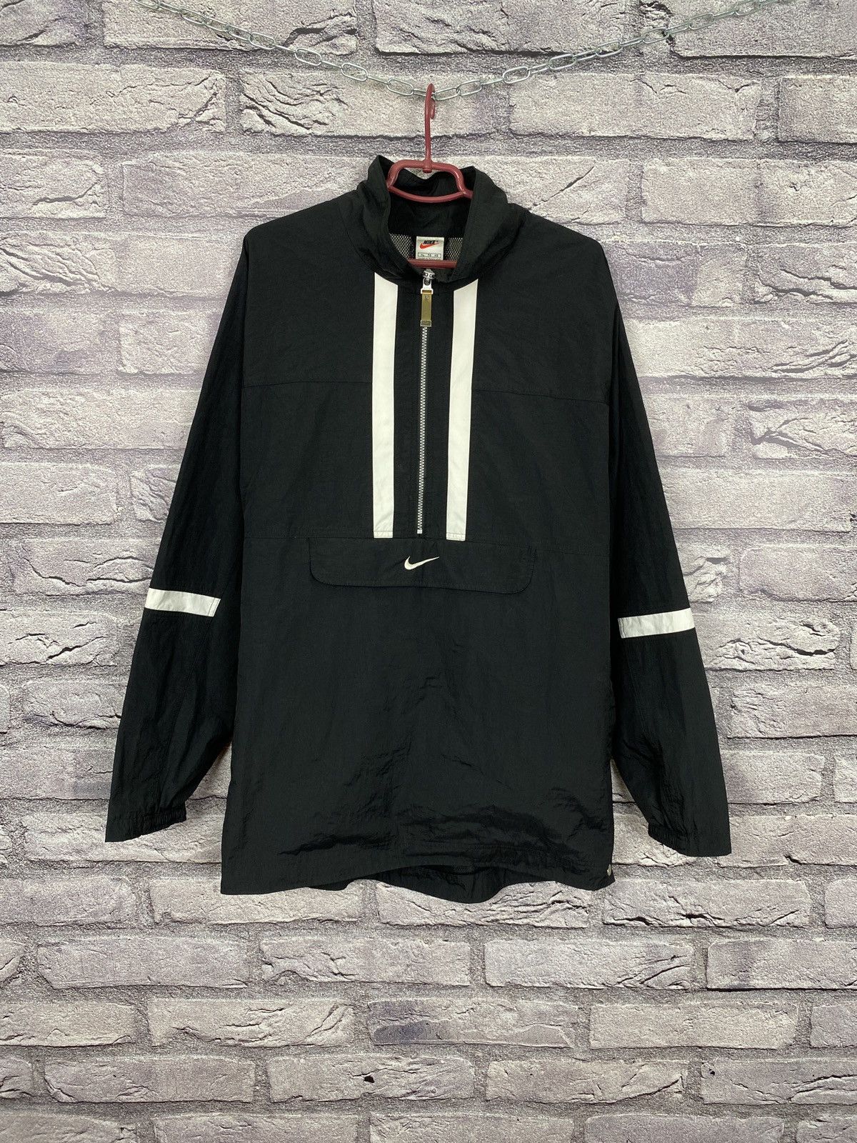 Other Vintage nylon anorak Nike swoosh logo y2k jacket hooded USA Size US XL / EU 56 / 4 - 1 Thumbnail