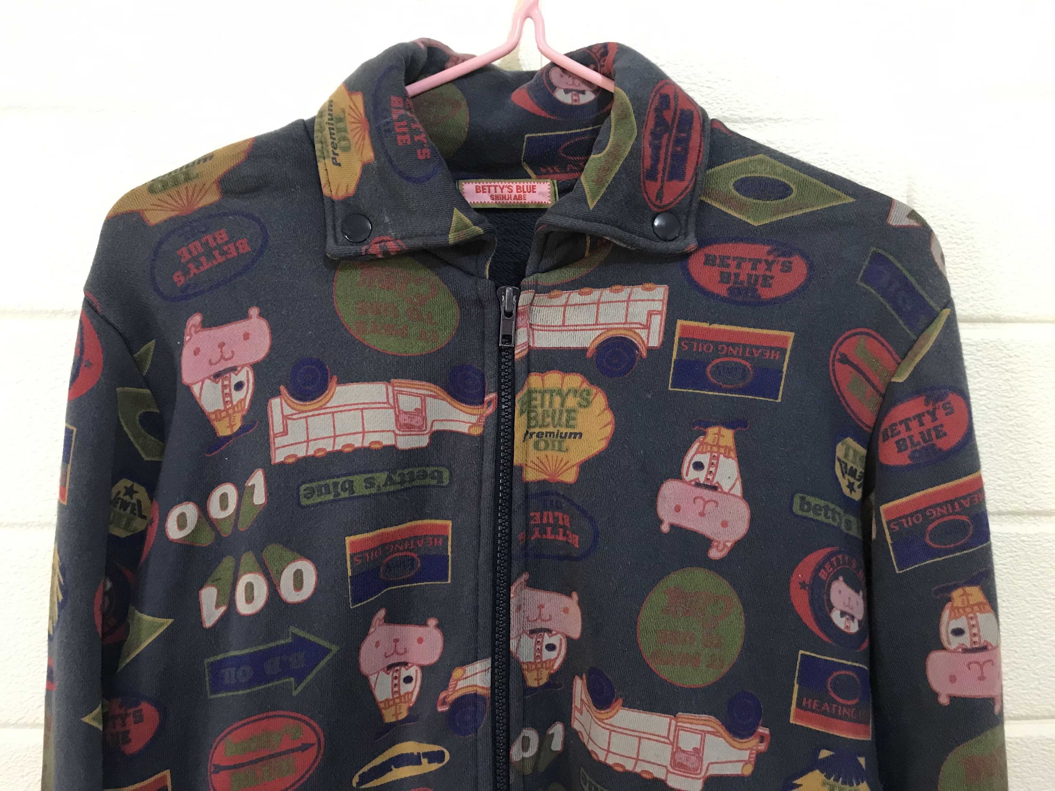 Japanese Brand Betty’s Blue Shinji Abe Zip up Sweater Size US M / EU 48-50 / 2 - 5 Thumbnail