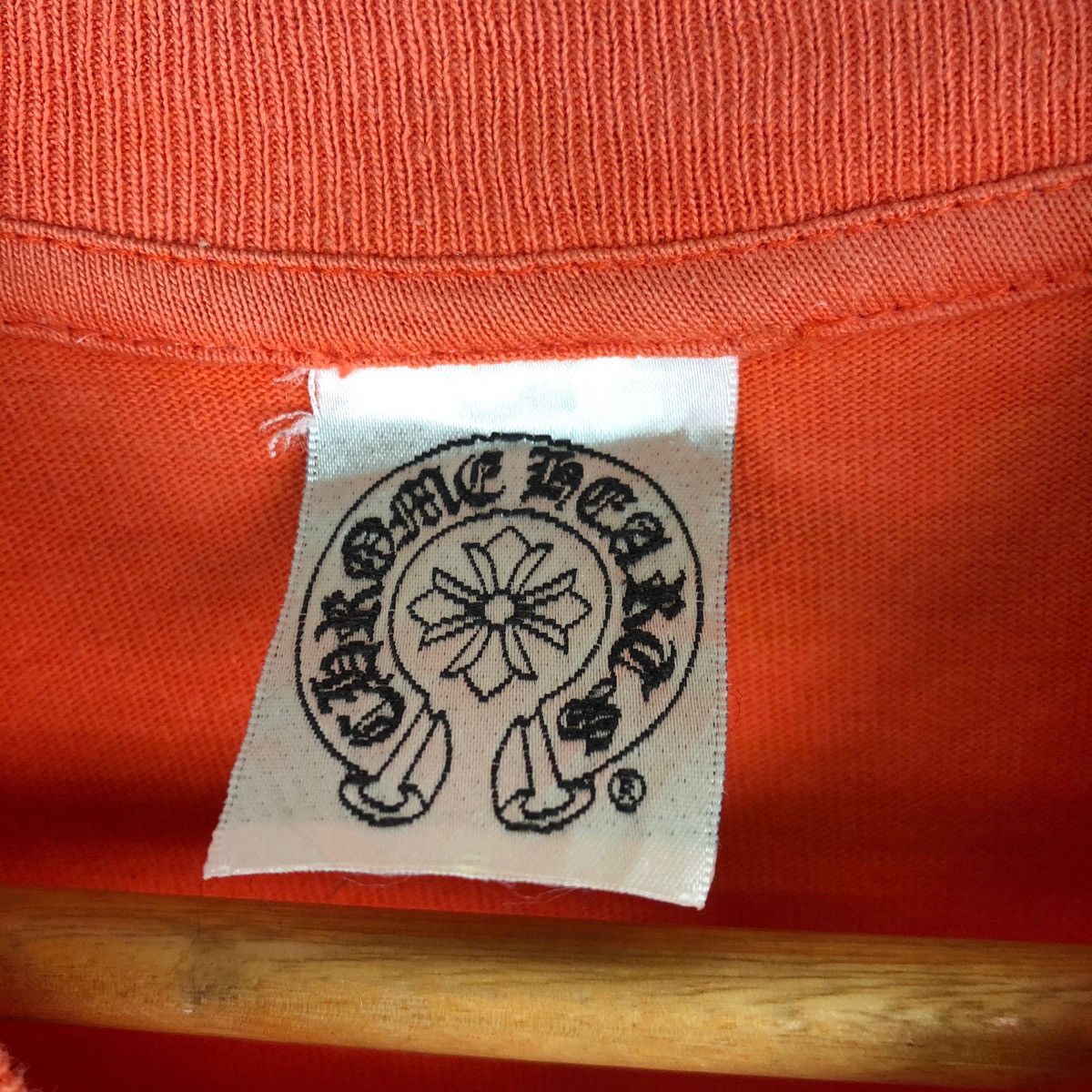 Chrome Hearts VTG CHROME HEARTS MADE IN USA POCKET ORANGE T-SHIRTS Size US S / EU 44-46 / 1 - 5 Thumbnail