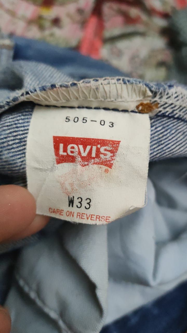 Levi's Vintage Levi's 505 Distressed Denim Pant Size US 33 - 5 Thumbnail