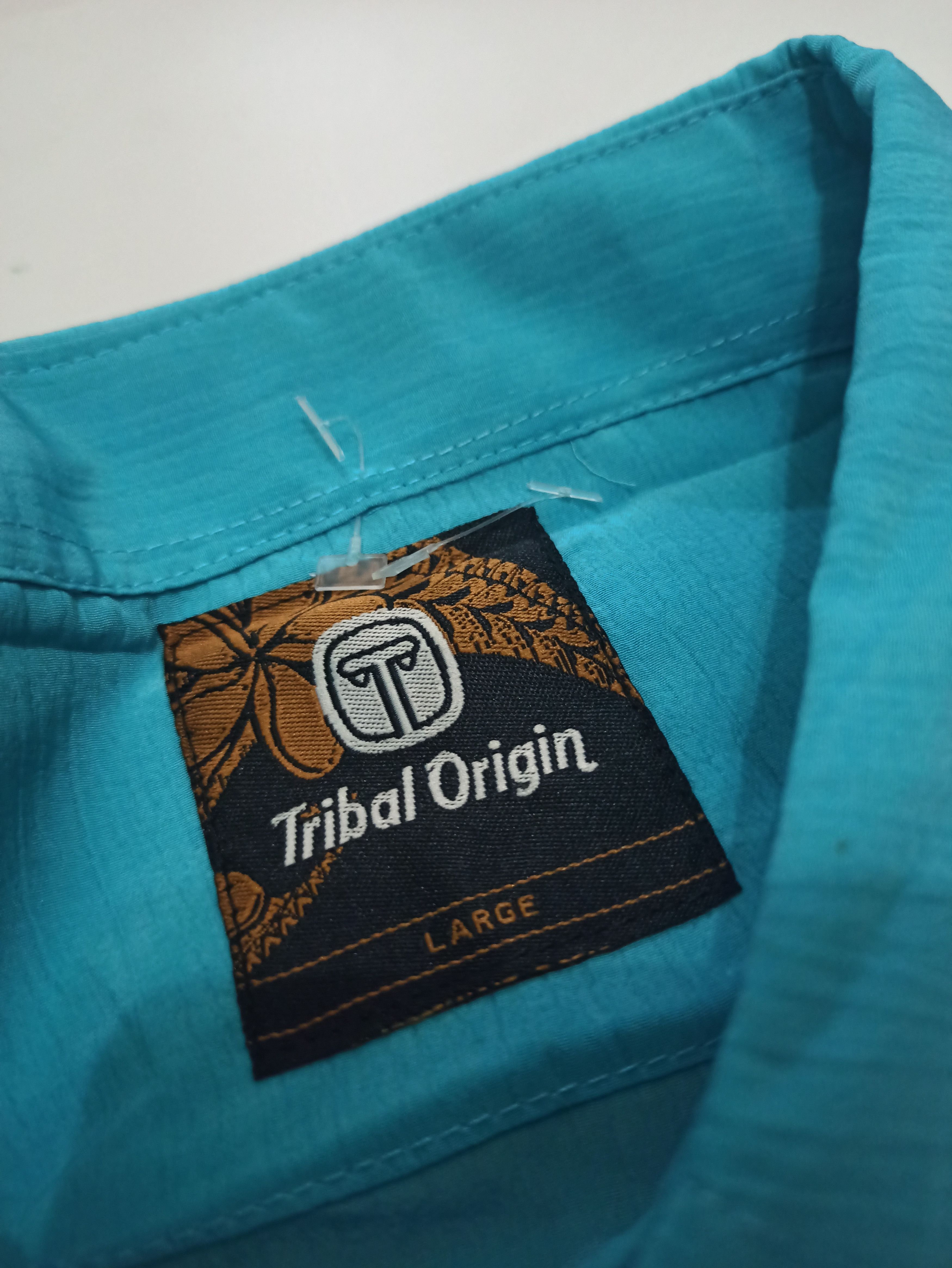 Other Deadstock! NWT! Tribal Origin Leaf Hawaiian Aloha Shirt Size US L / EU 52-54 / 3 - 7 Thumbnail