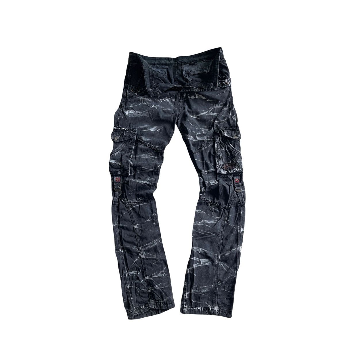 Japanese Brand Vintage B.D City Tactical Cargo Pants Camo Black ! Rare Size US 32 / EU 48 - 2 Thumbnail