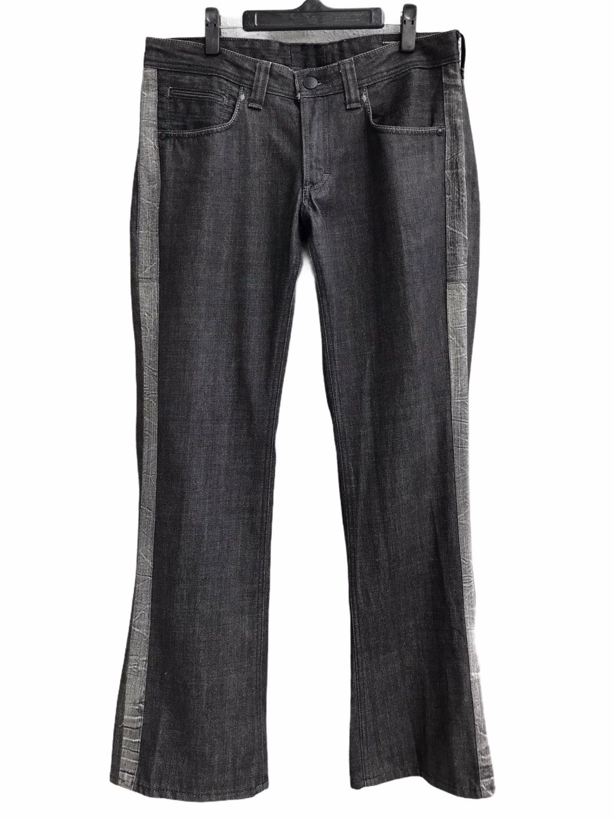 Big John Big John The Tailored Two Tone Sided Flare Denim Jeans Size US 32 / EU 48 - 1 Thumbnail