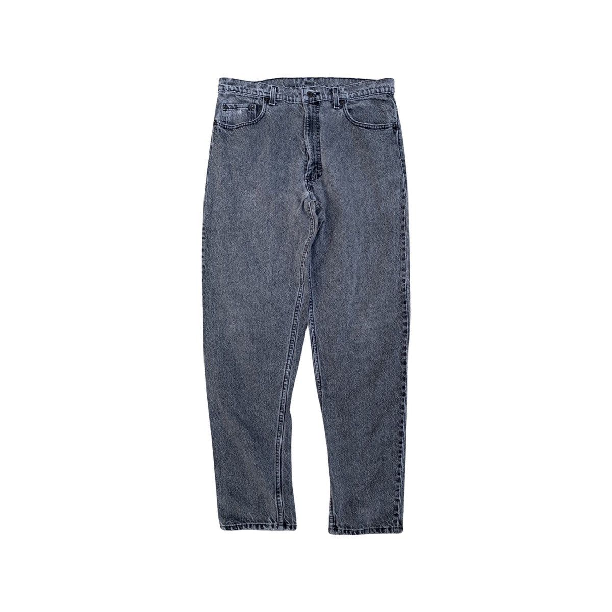 Levi's × Levi's Vintage Clothing × Vintage Vintage Levis Jeans Single R Black Denim Distressed Size US 35 - 2 Thumbnail