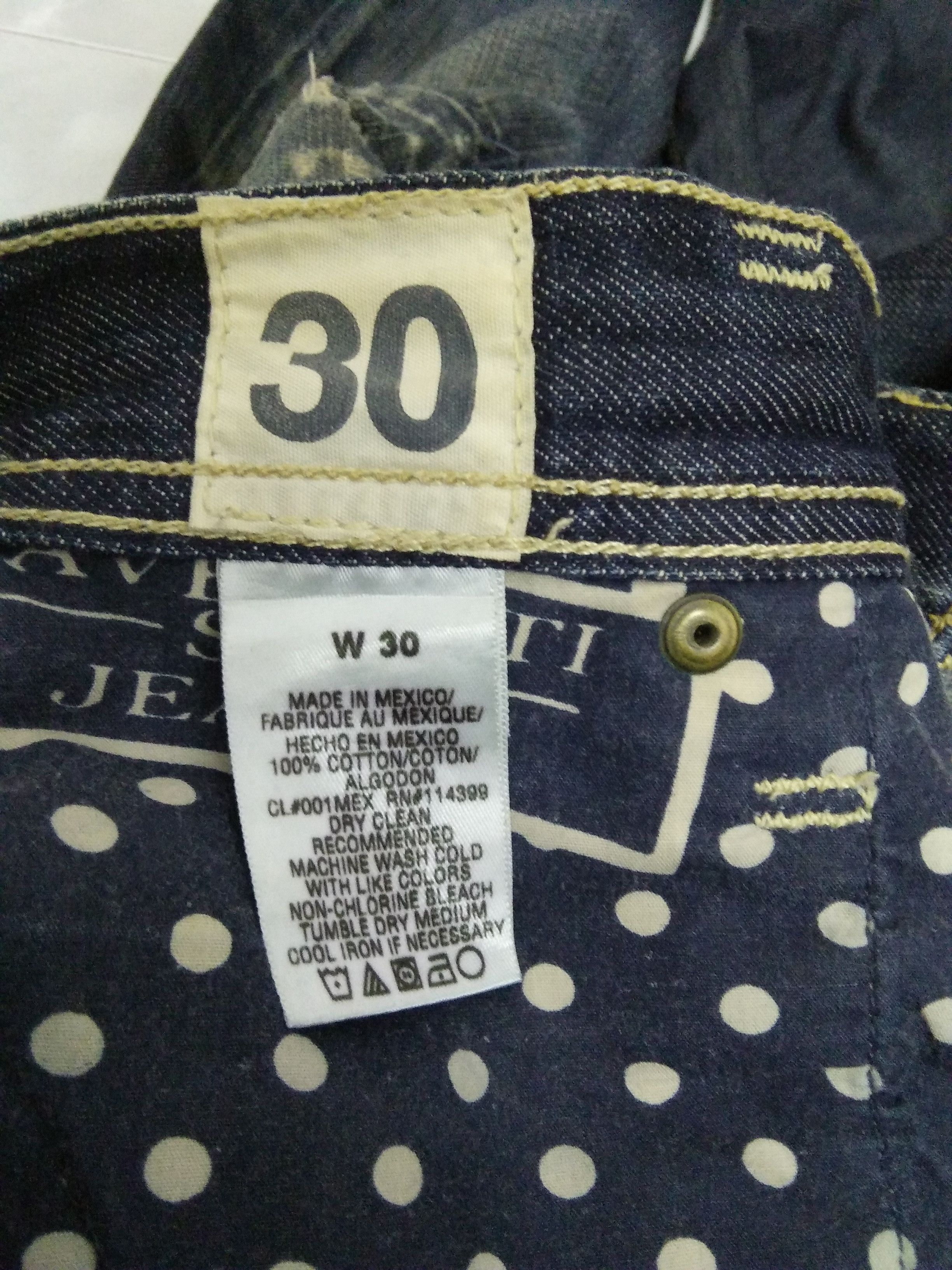 Ben Taverniti Unravel Project TAVERNITI DISTRESSED ROBIN DENIM LOS ANGELES (A771) w31 Size US 31 - 11 Thumbnail