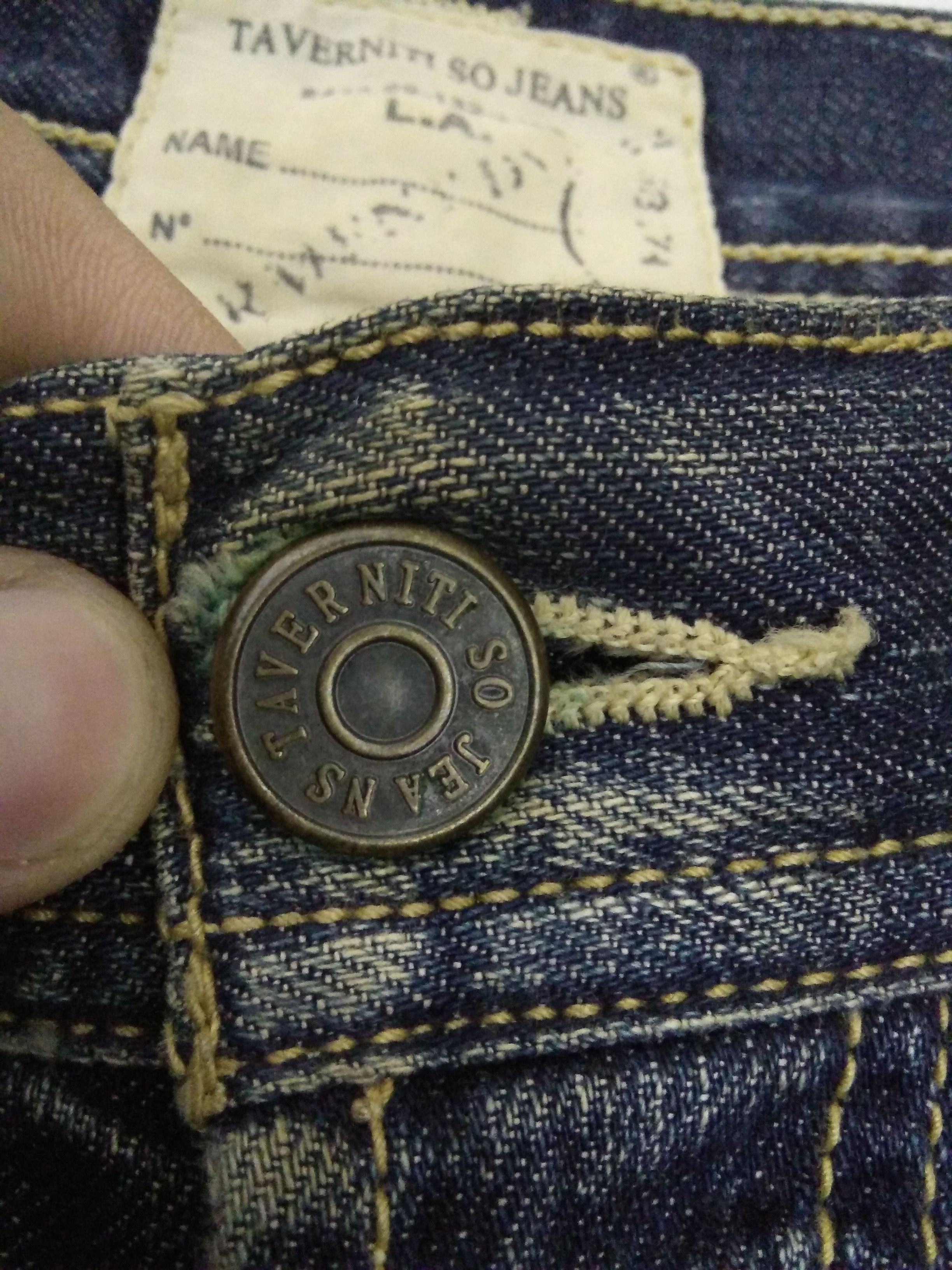 Ben Taverniti Unravel Project TAVERNITI DISTRESSED ROBIN DENIM LOS ANGELES (A771) w31 Size US 31 - 15 Thumbnail