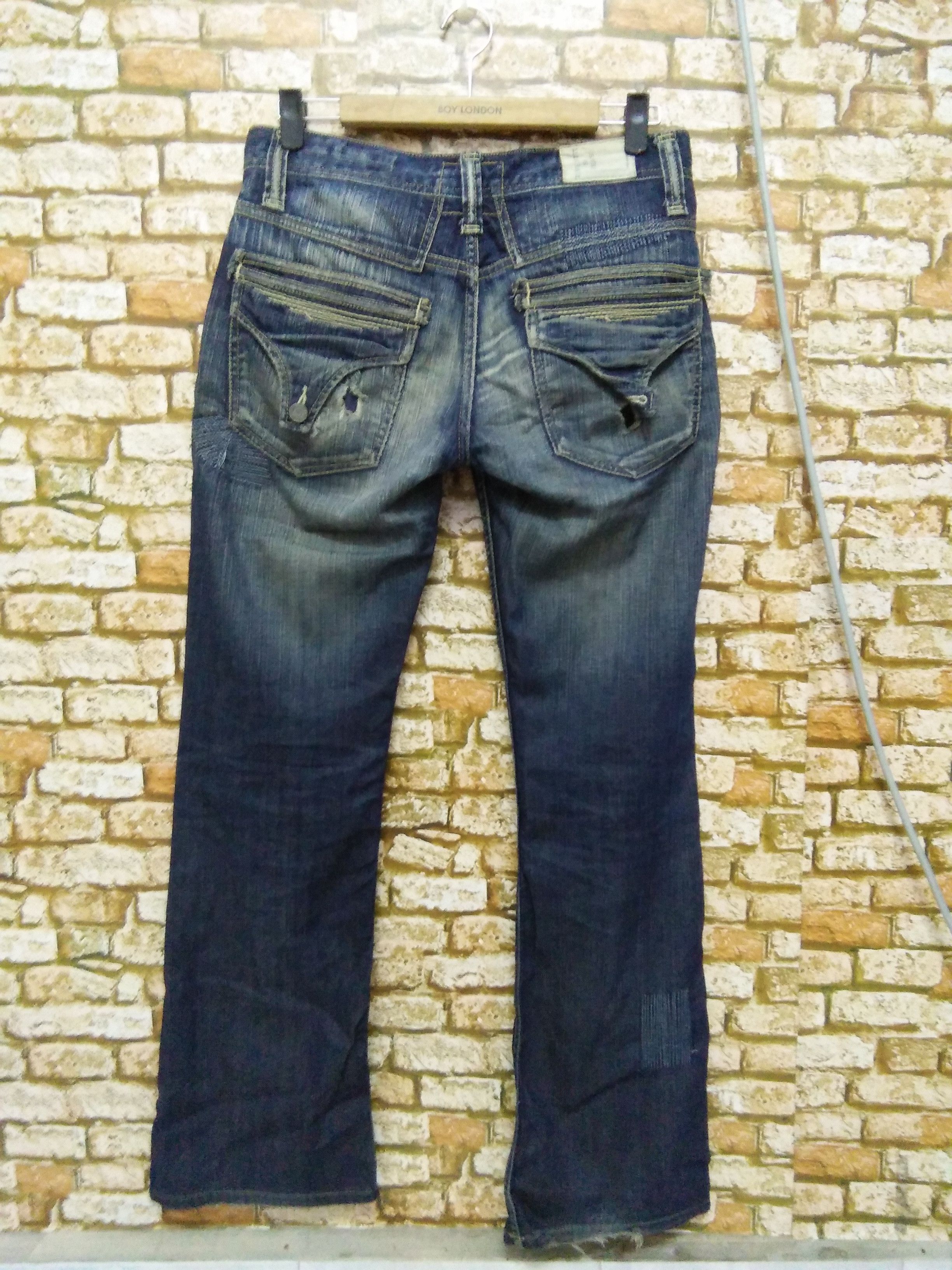 Ben Taverniti Unravel Project TAVERNITI DISTRESSED ROBIN DENIM LOS ANGELES (A771) w31 Size US 31 - 4 Thumbnail