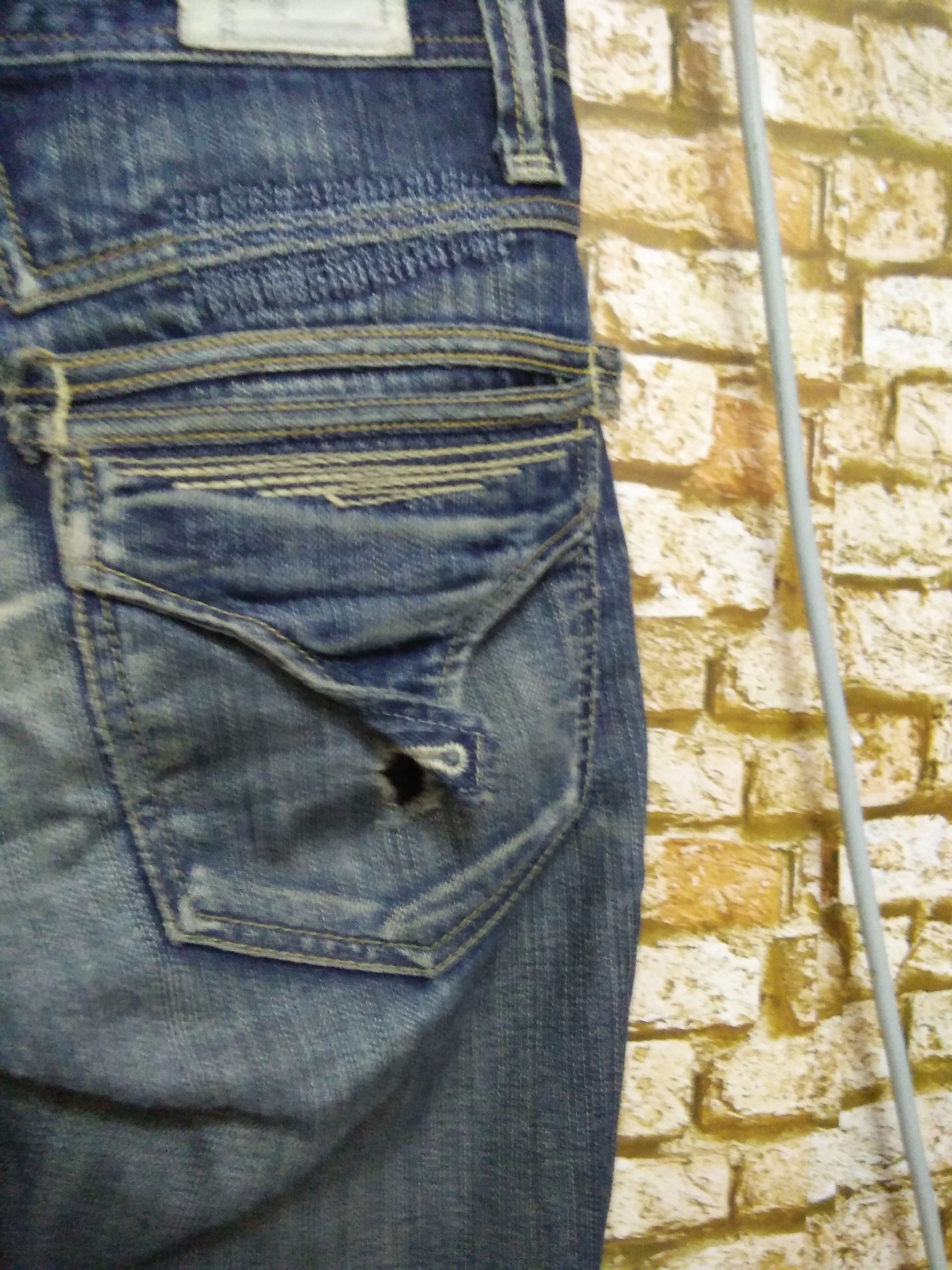 Ben Taverniti Unravel Project TAVERNITI DISTRESSED ROBIN DENIM LOS ANGELES (A771) w31 Size US 31 - 7 Thumbnail