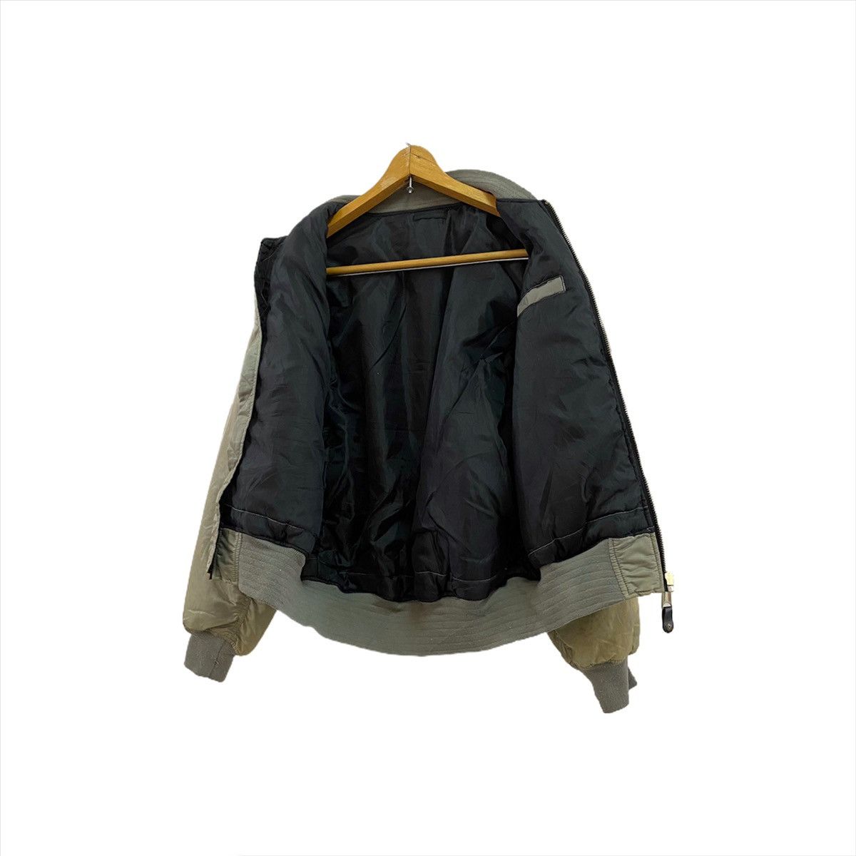 FADDED VINTAGE BOMBER JACKET DISTRESSED SILVER