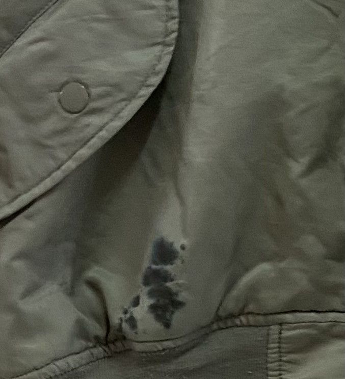 FADDED VINTAGE BOMBER JACKET DISTRESSED SILVER