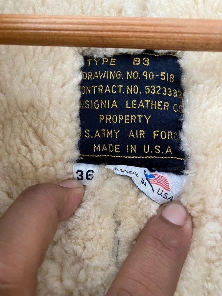 Vintage VINTAGE B3 DISTRESSED MILITARY US ARMY AIR FORCE SHEEP SKIN Size US M / EU 48-50 / 2 - 12 Thumbnail