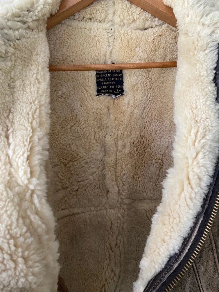 Vintage VINTAGE B3 DISTRESSED MILITARY US ARMY AIR FORCE SHEEP SKIN Size US M / EU 48-50 / 2 - 10 Thumbnail
