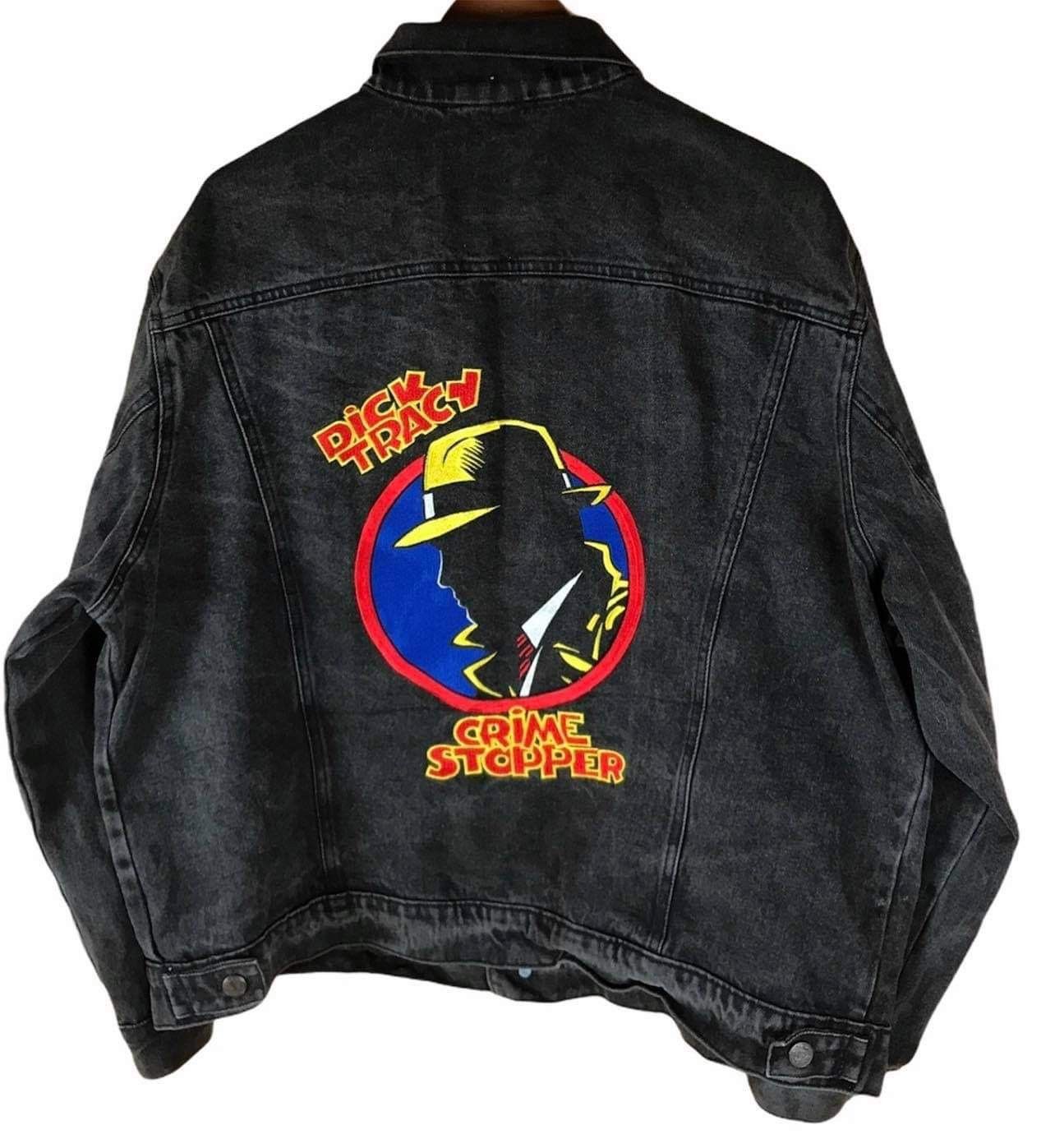 Vintage 🔥RARE VTG DICK TRACY MOVIE DENIM TRUCKERS JACKET Size US XL / EU 56 / 4 - 1 Thumbnail