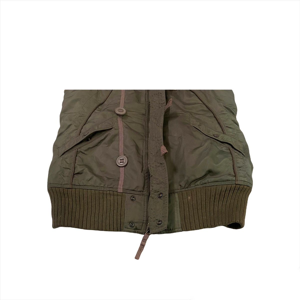 Japanese Brand × Vintage VINTAGE MILITARY WORKSHIRT RIDERS HOODIE VEST Size US S / EU 44-46 / 1 - 3 Thumbnail