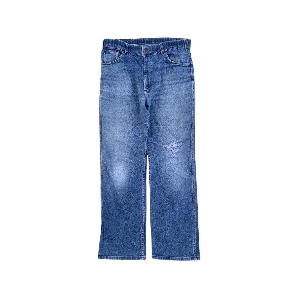 Levi's × Levi's Vintage Clothing × Vintage Vintage 80a Levis Jeans Orange Tab Denim Distressed Size US 34 / EU 50 - 1 Thumbnail