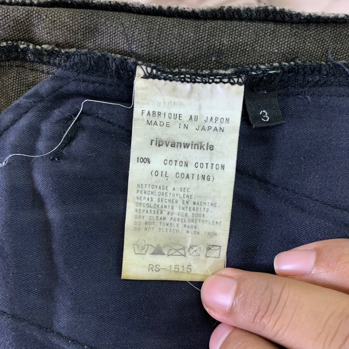 RIPVANWINKLE VINTAGE RIP VAN WINKLE DISTRESSED MADE IN JAPAN ARMY PANTS Size US 32 / EU 48 - 8 Thumbnail