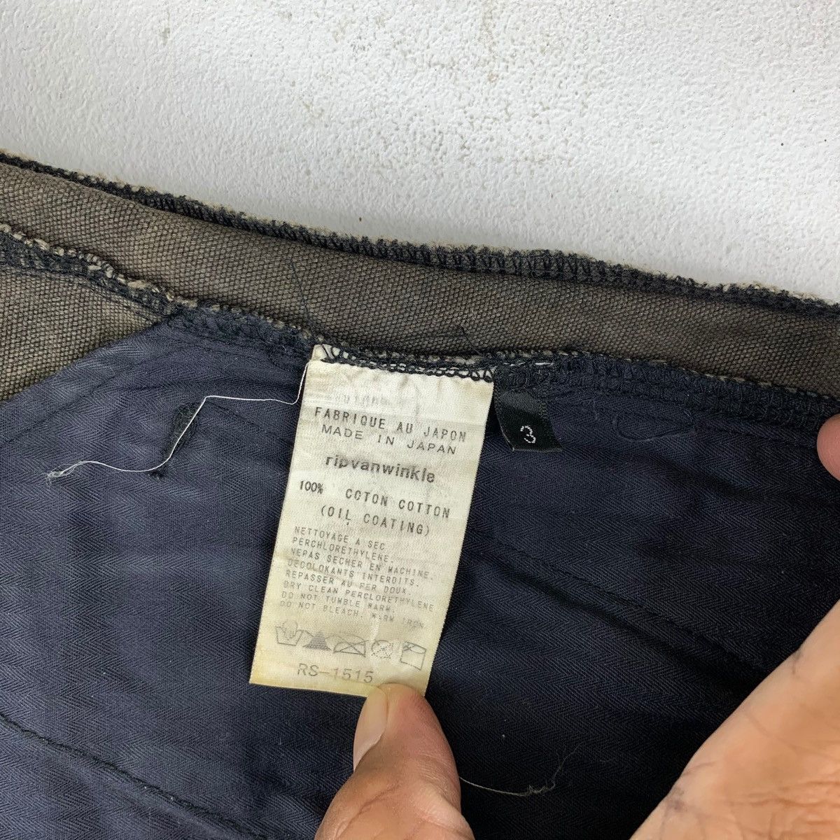 RIPVANWINKLE VINTAGE RIP VAN WINKLE DISTRESSED MADE IN JAPAN ARMY PANTS Size US 32 / EU 48 - 7 Thumbnail