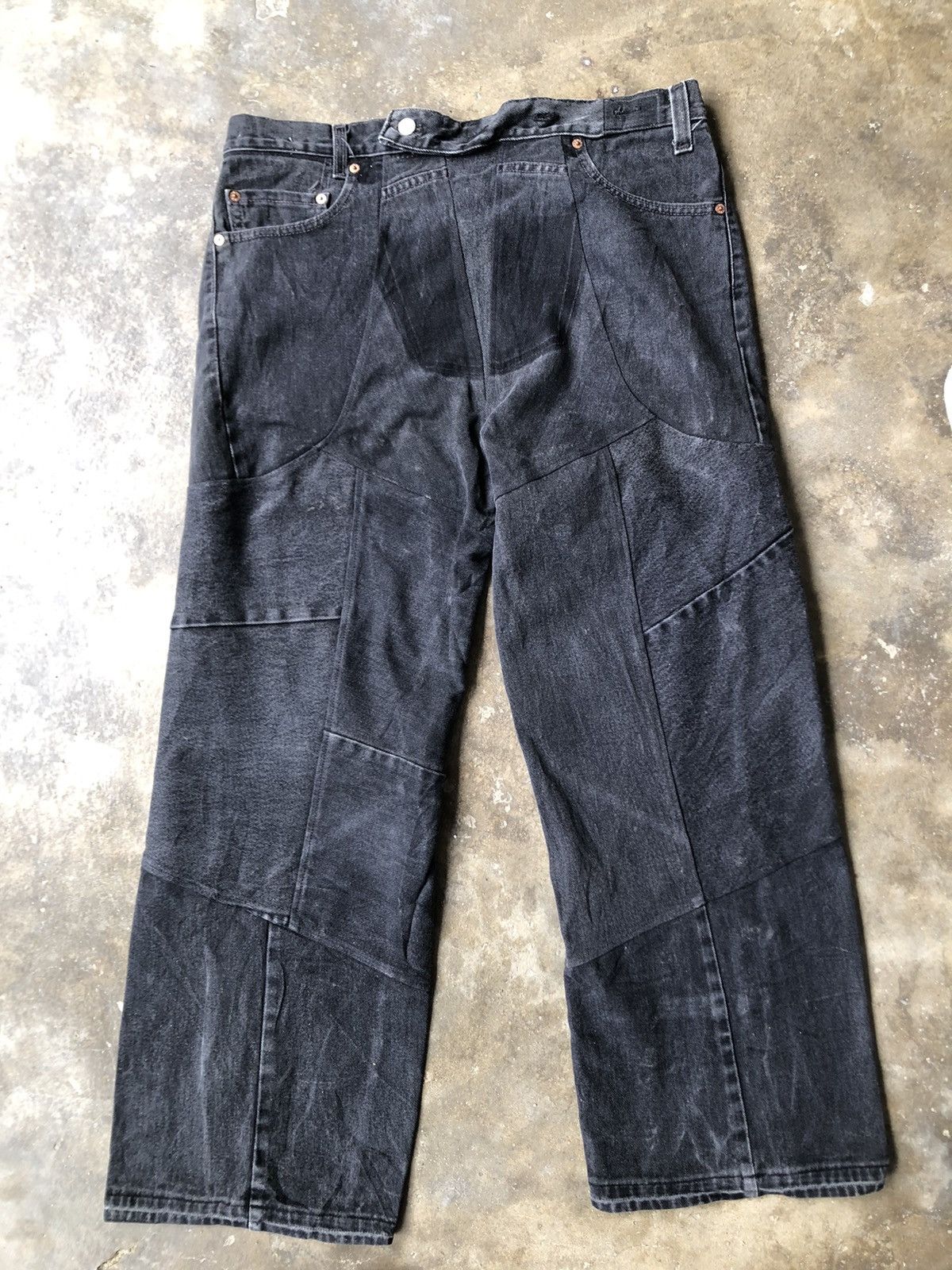 Levi's Rare Levis Hybrid Multipocket Baggy Denim Pants Size US 38 / EU 54 - 2 Thumbnail