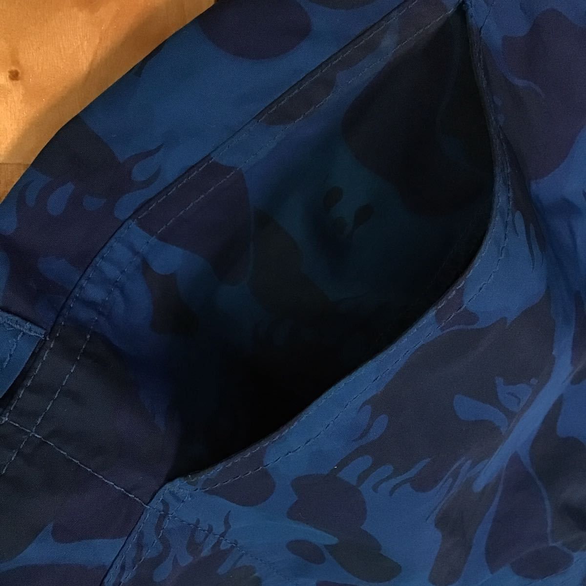 Bape BAPE fire camo nylon shorts blue flame a bathing ape ★size M Size US 32 / EU 48 - 5 Thumbnail