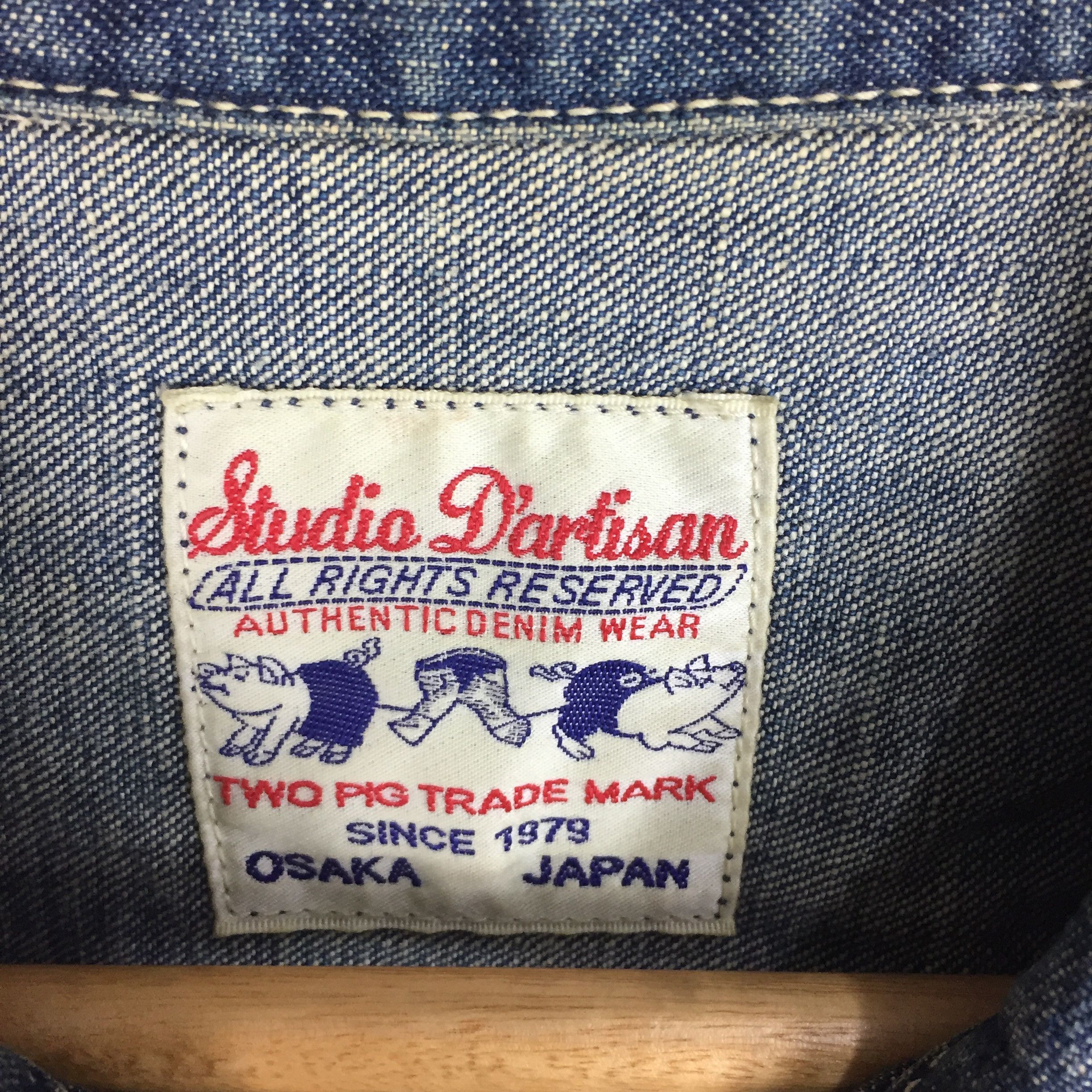 Studio D'Artisan VINTAGE STUDIO DARTISAN DENIM OSAKA 5 JAPAN JACKET JEANS Size US M / EU 48-50 / 2 - 4 Thumbnail