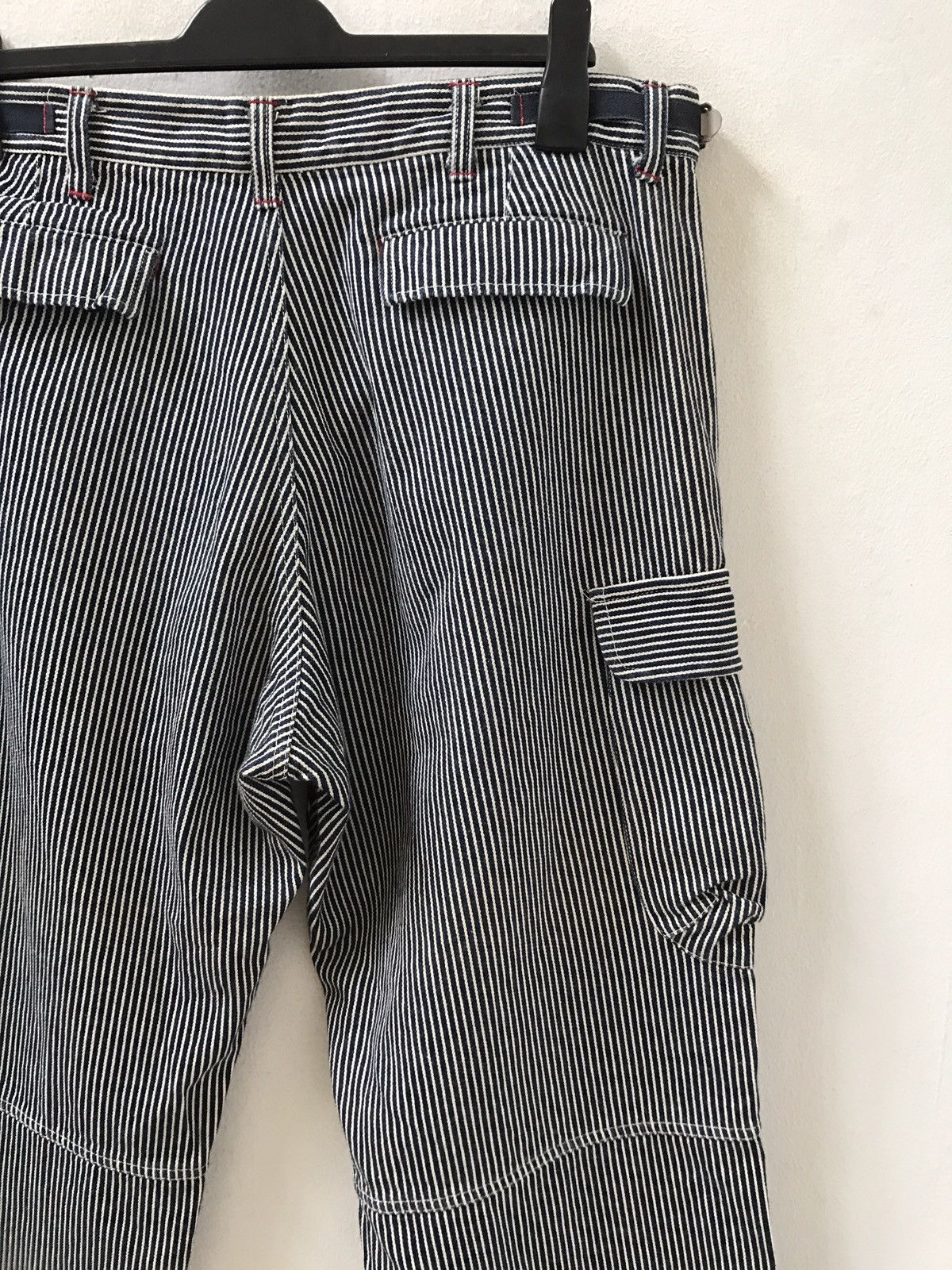 Karl Helmut Karl Helmut Hickory Stripe Baggy Wide Cargo Trouser Denim Size US 34 / EU 50 - 10 Thumbnail