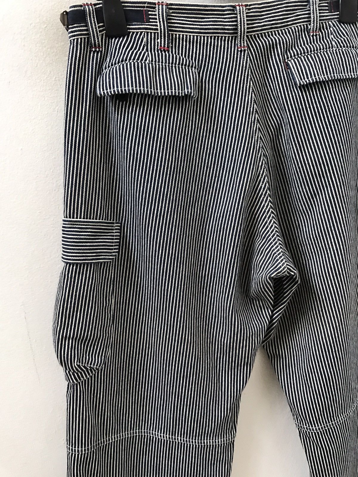 Karl Helmut Karl Helmut Hickory Stripe Baggy Wide Cargo Trouser Denim Size US 34 / EU 50 - 9 Thumbnail