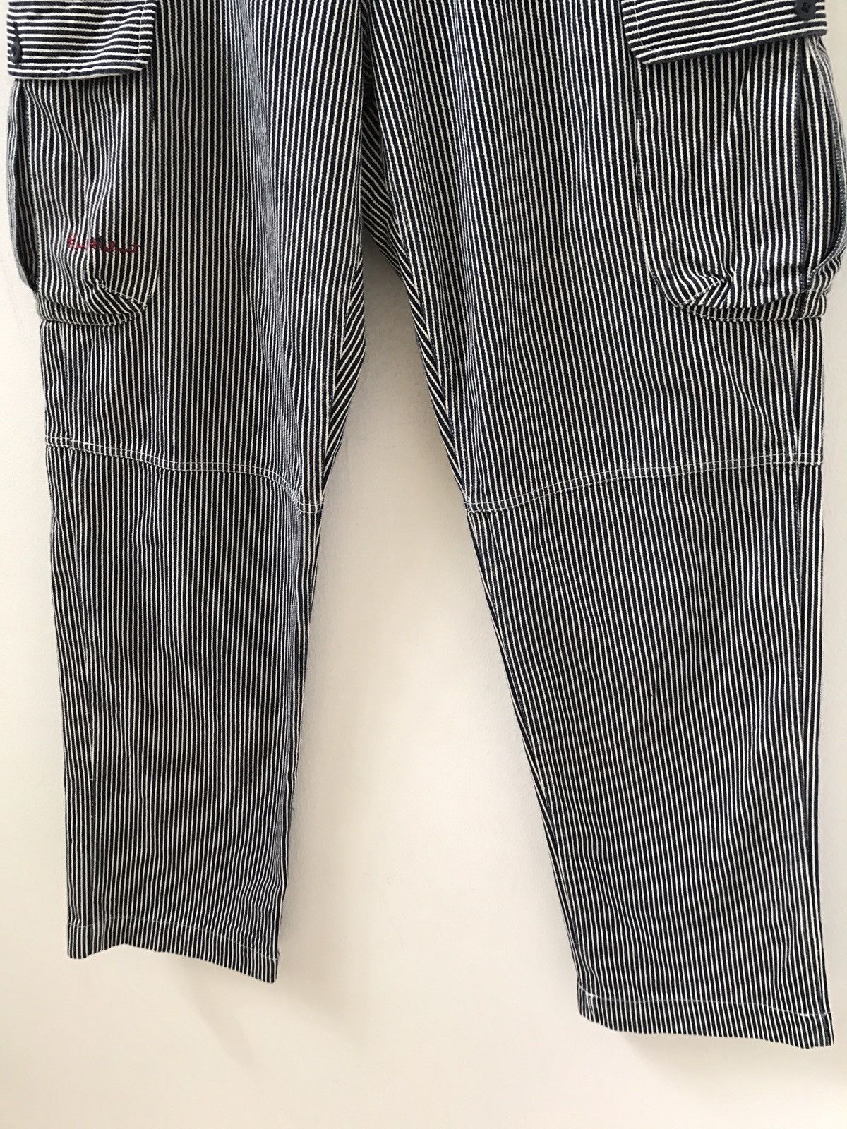 Karl Helmut Karl Helmut Hickory Stripe Baggy Wide Cargo Trouser Denim Size US 34 / EU 50 - 7 Thumbnail