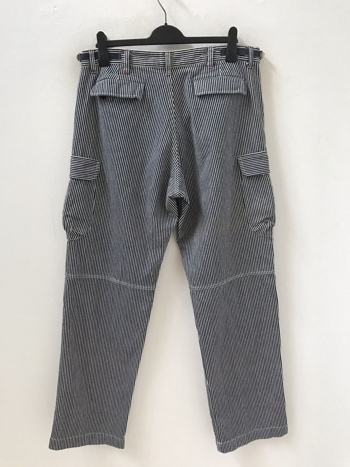Karl Helmut Karl Helmut Hickory Stripe Baggy Wide Cargo Trouser Denim Size US 34 / EU 50 - 8 Thumbnail