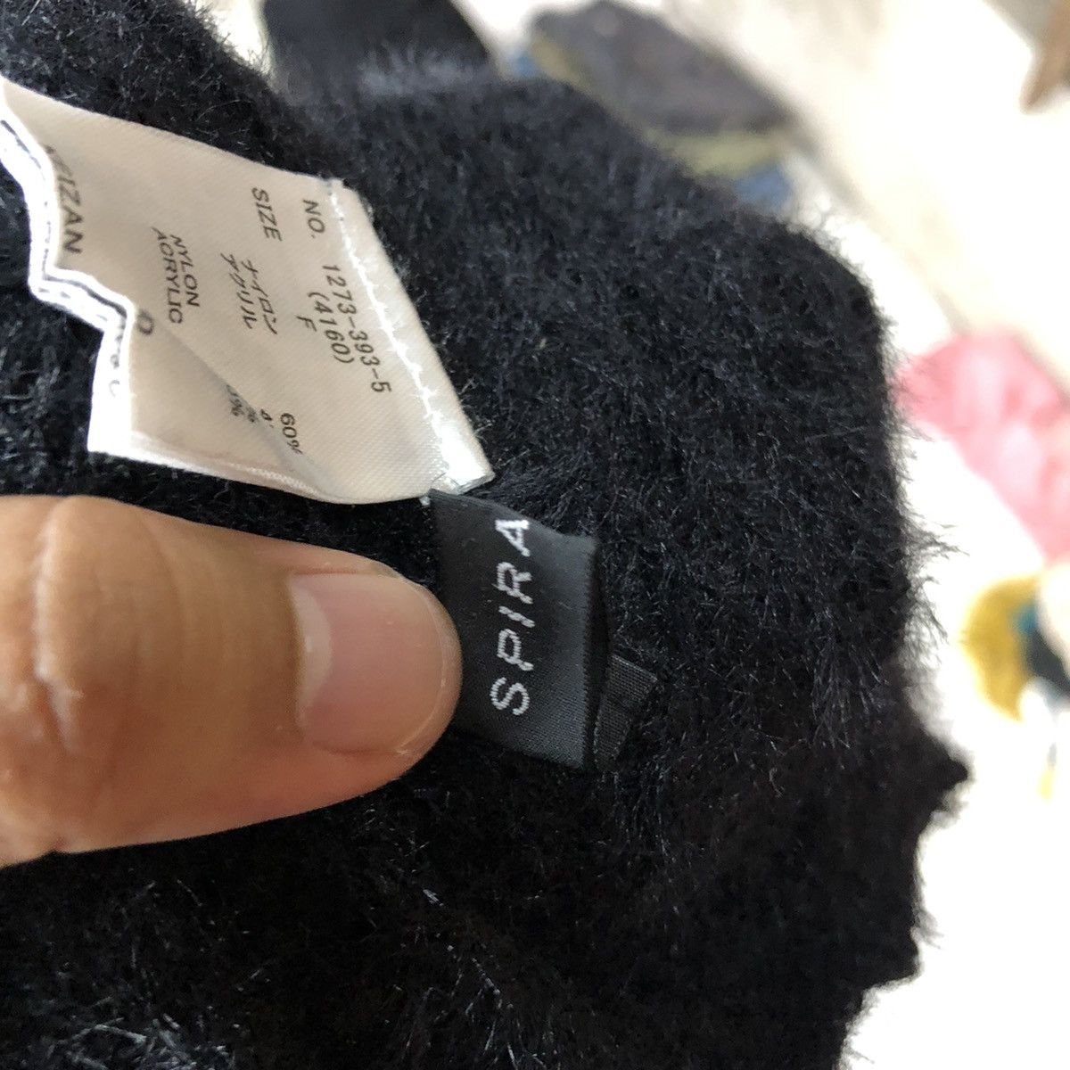 Vintage Spiral Girl Black Shag Shaggy Fur Mohair Cardigan #6972 Size US M / EU 48-50 / 2 - 9 Thumbnail
