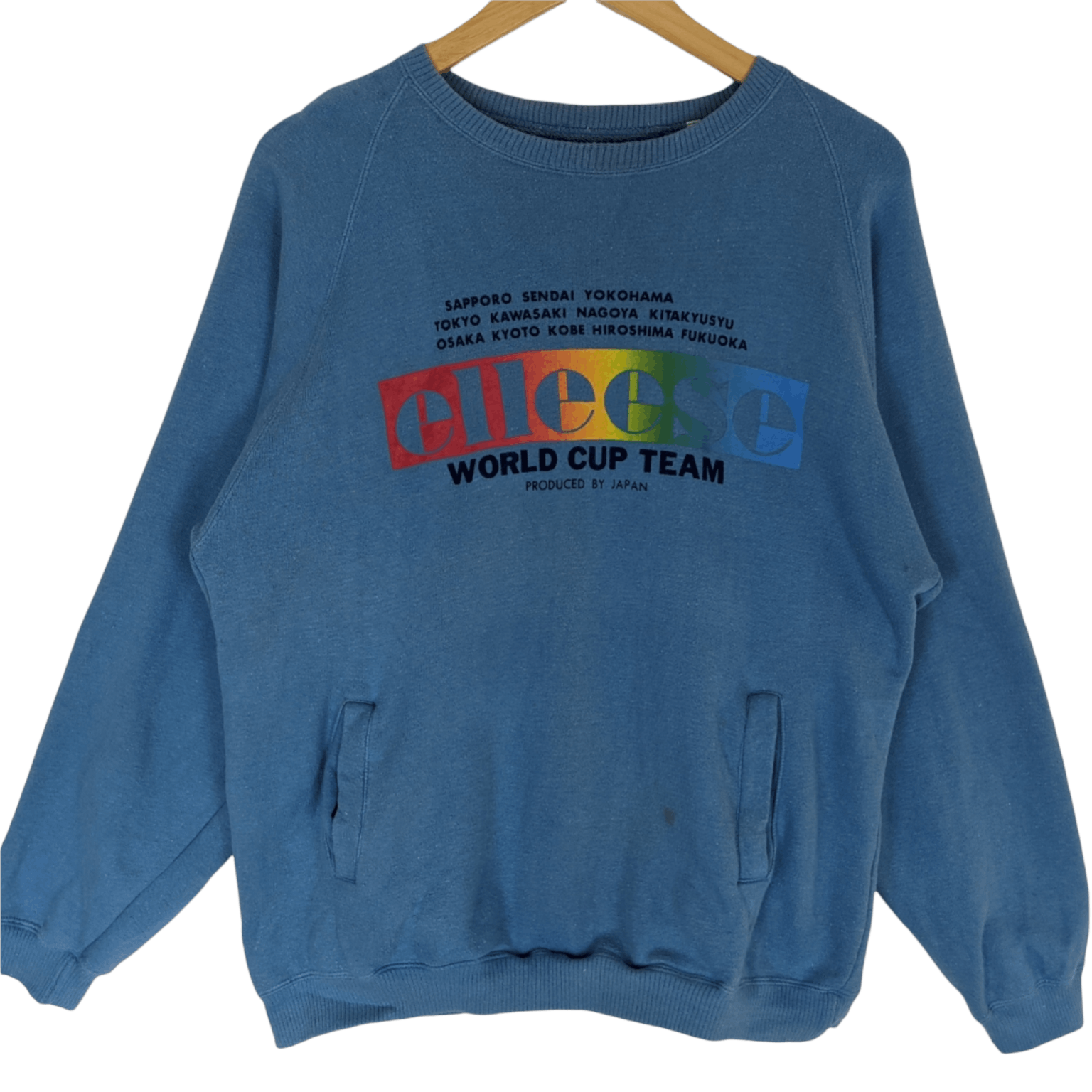 Ellesse Vintage 90's ELLESSE World Cup Team Japan Jumper Sweatshirt Size US M / EU 48-50 / 2 - 2 Thumbnail