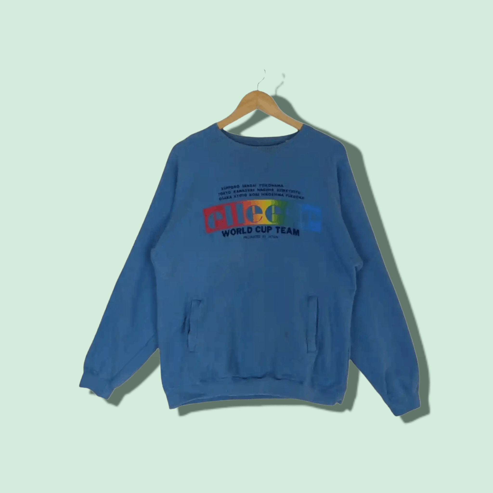 Ellesse Vintage 90's ELLESSE World Cup Team Japan Jumper Sweatshirt Size US M / EU 48-50 / 2 - 1 Thumbnail