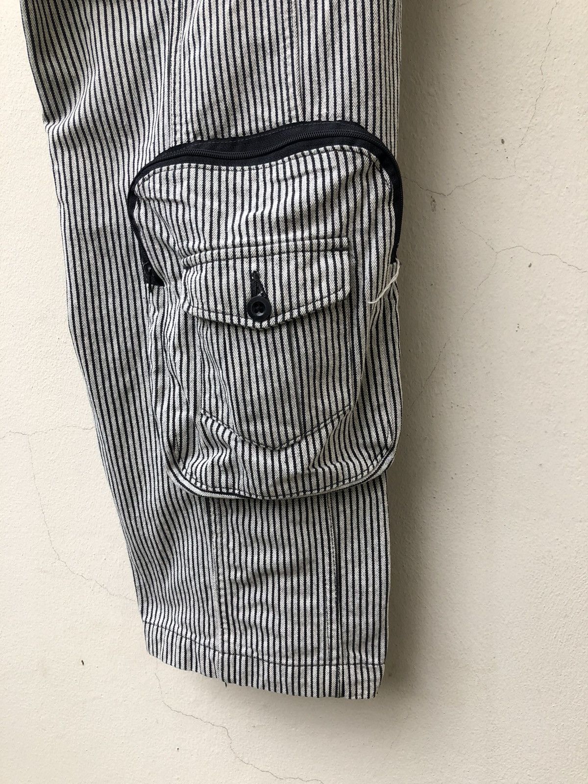 Vintage Slap Shot Japan Stripe Tactical Parachute Cargo Trouser Pant Size US 31 - 20 Thumbnail