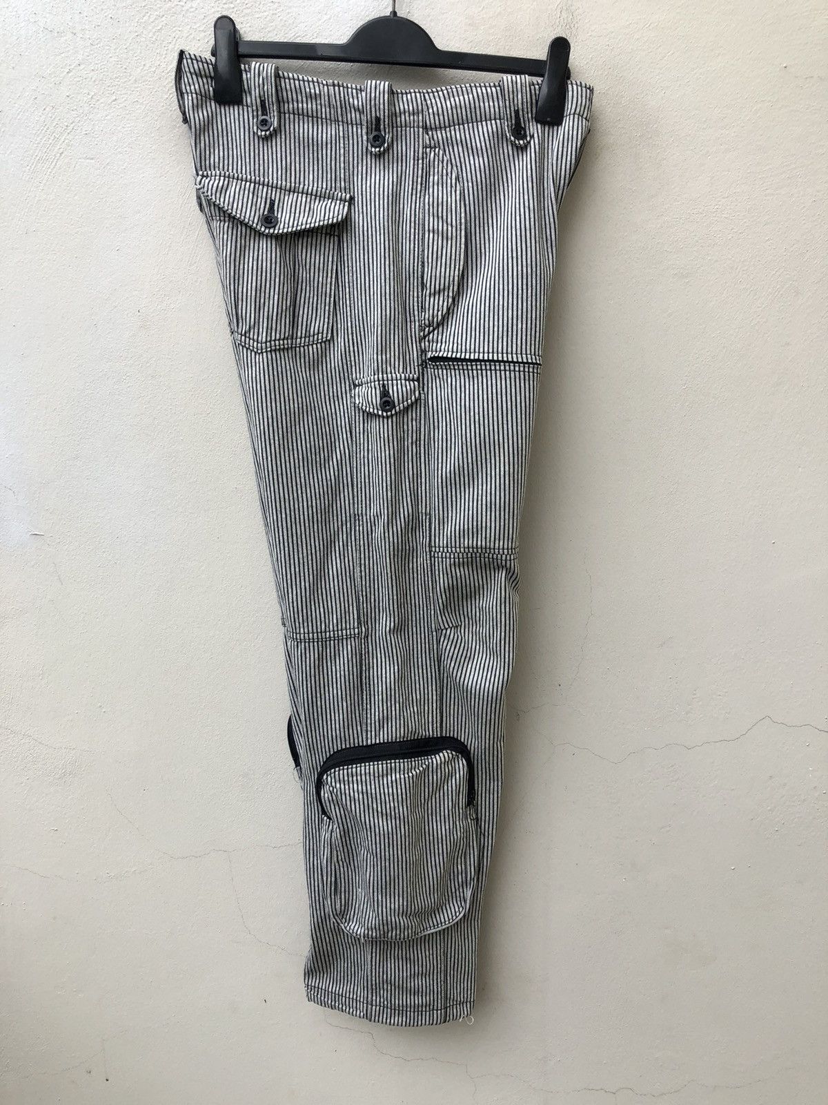 Vintage Slap Shot Japan Stripe Tactical Parachute Cargo Trouser Pant Size US 31 - 21 Thumbnail