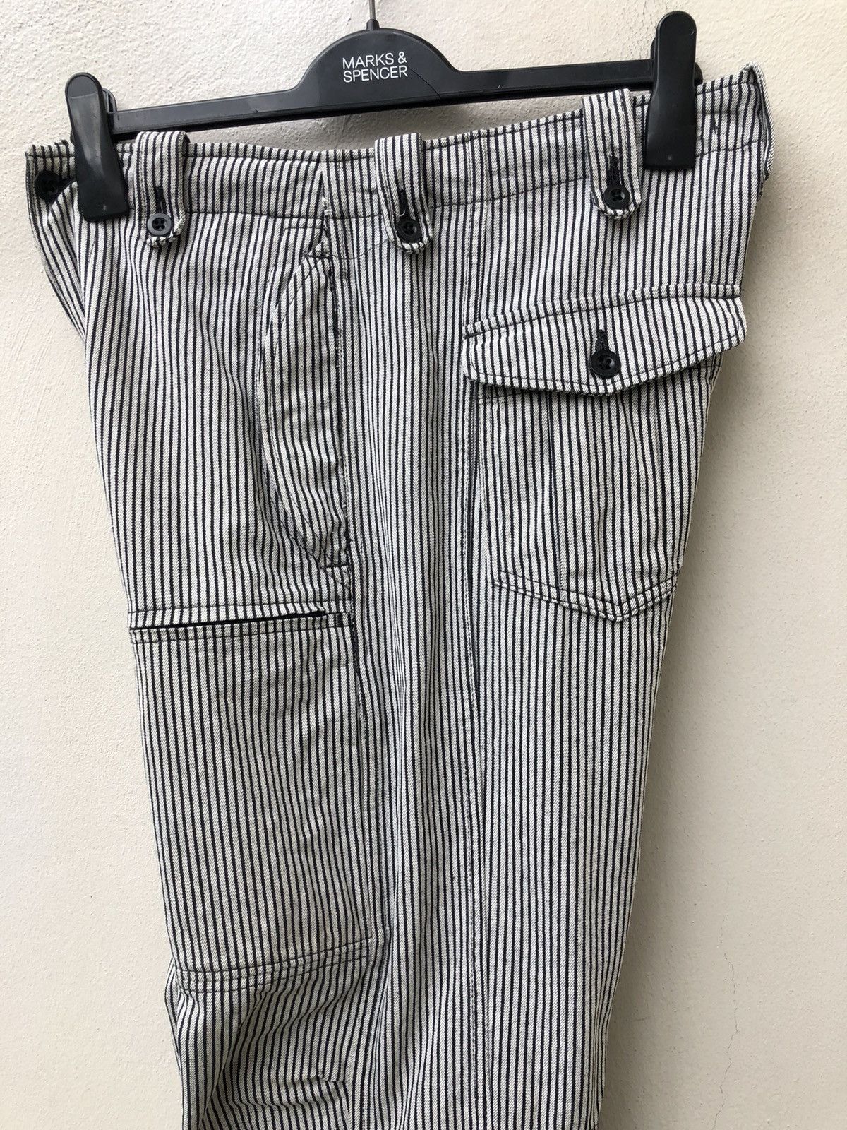 Vintage Slap Shot Japan Stripe Tactical Parachute Cargo Trouser Pant Size US 31 - 19 Thumbnail