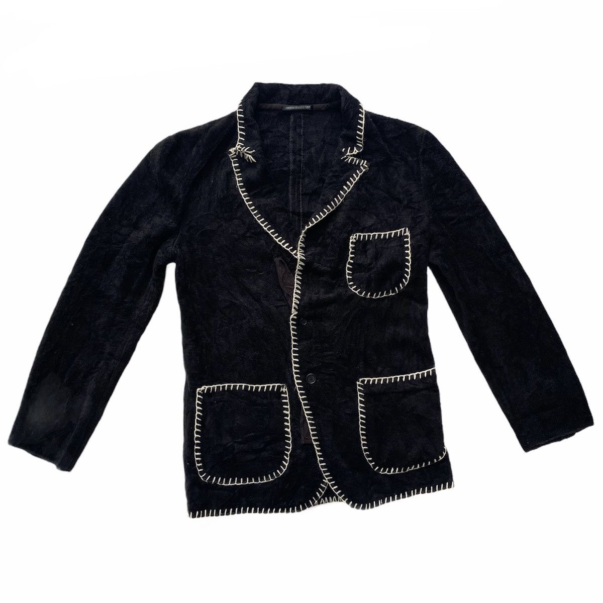 Yohji Yamamoto Runway Fall12 Rayon Blend Blazer Jacket Size US L / EU 52-54 / 3 - 2 Thumbnail