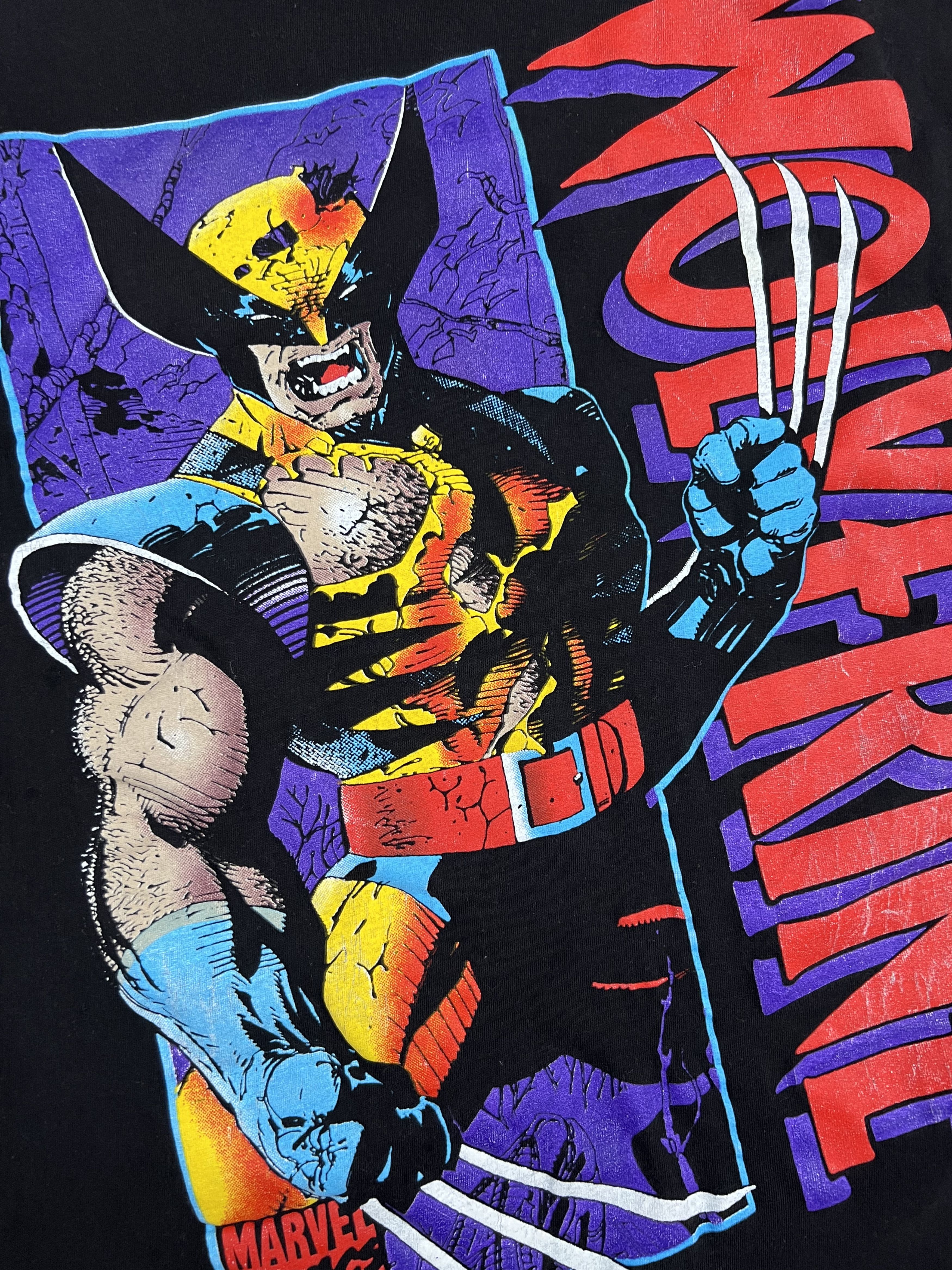 Marvel Comics GRAIL Vintage 1993 Wolverine Marvel Comics Tee Black Large Size US L / EU 52-54 / 3 - 2 Thumbnail