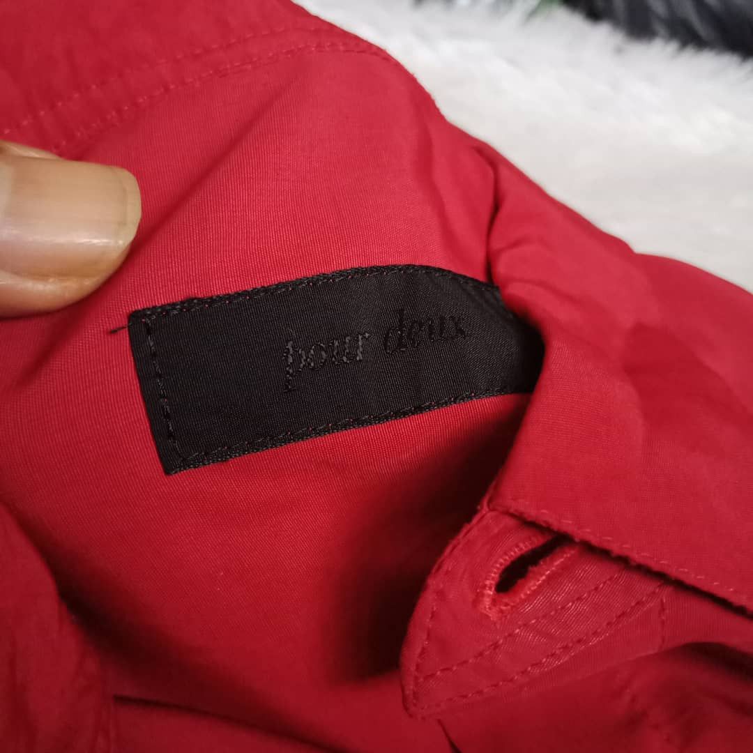 Japanese Brand POUR DEUX RAYON SHIRT MADE IN JAPAN LIKE YS/YOHJI YAMAMOTO Size US M / EU 48-50 / 2 - 4 Thumbnail