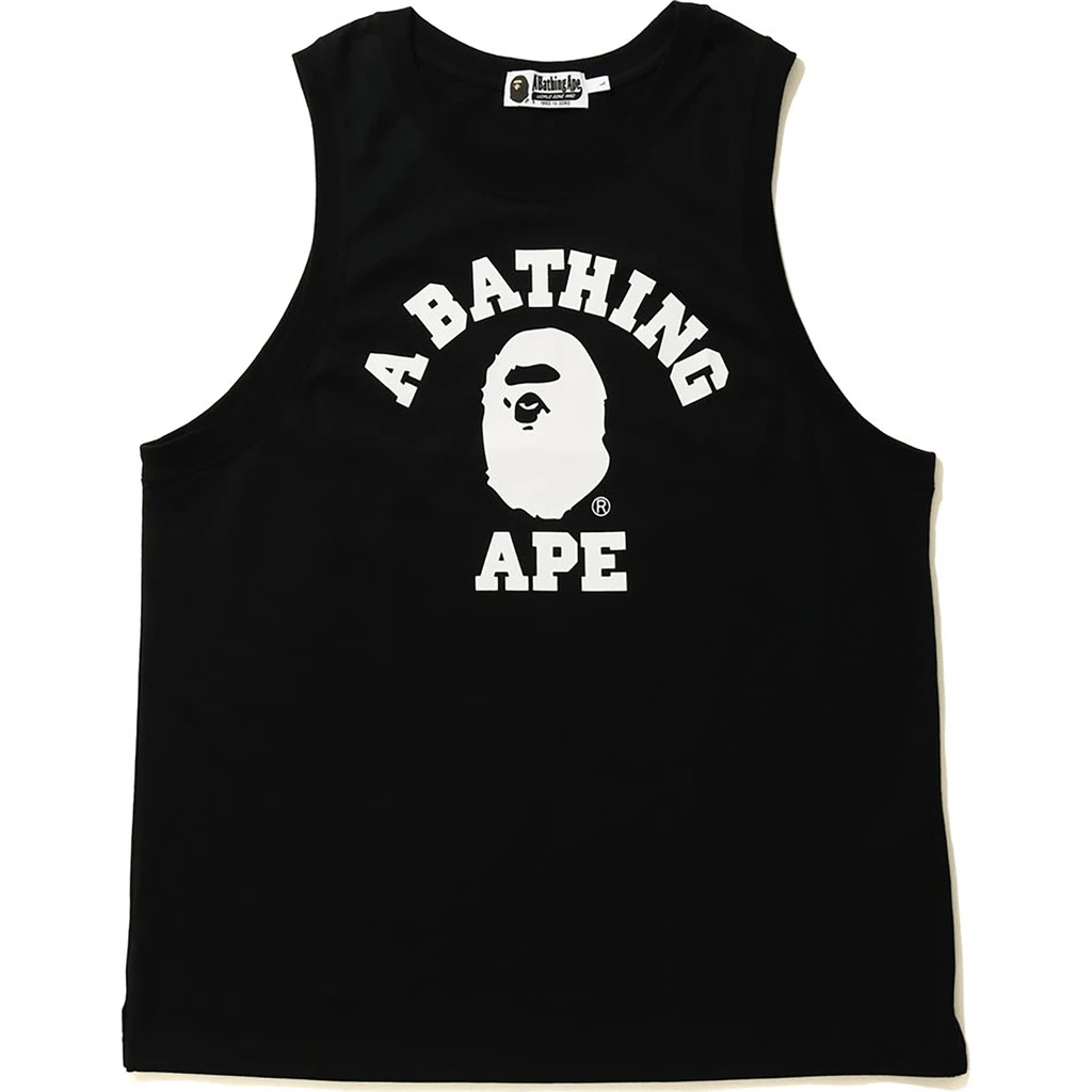 Bape BAPE College Tank Top Black Size US XL / EU 56 / 4 - 2 Thumbnail
