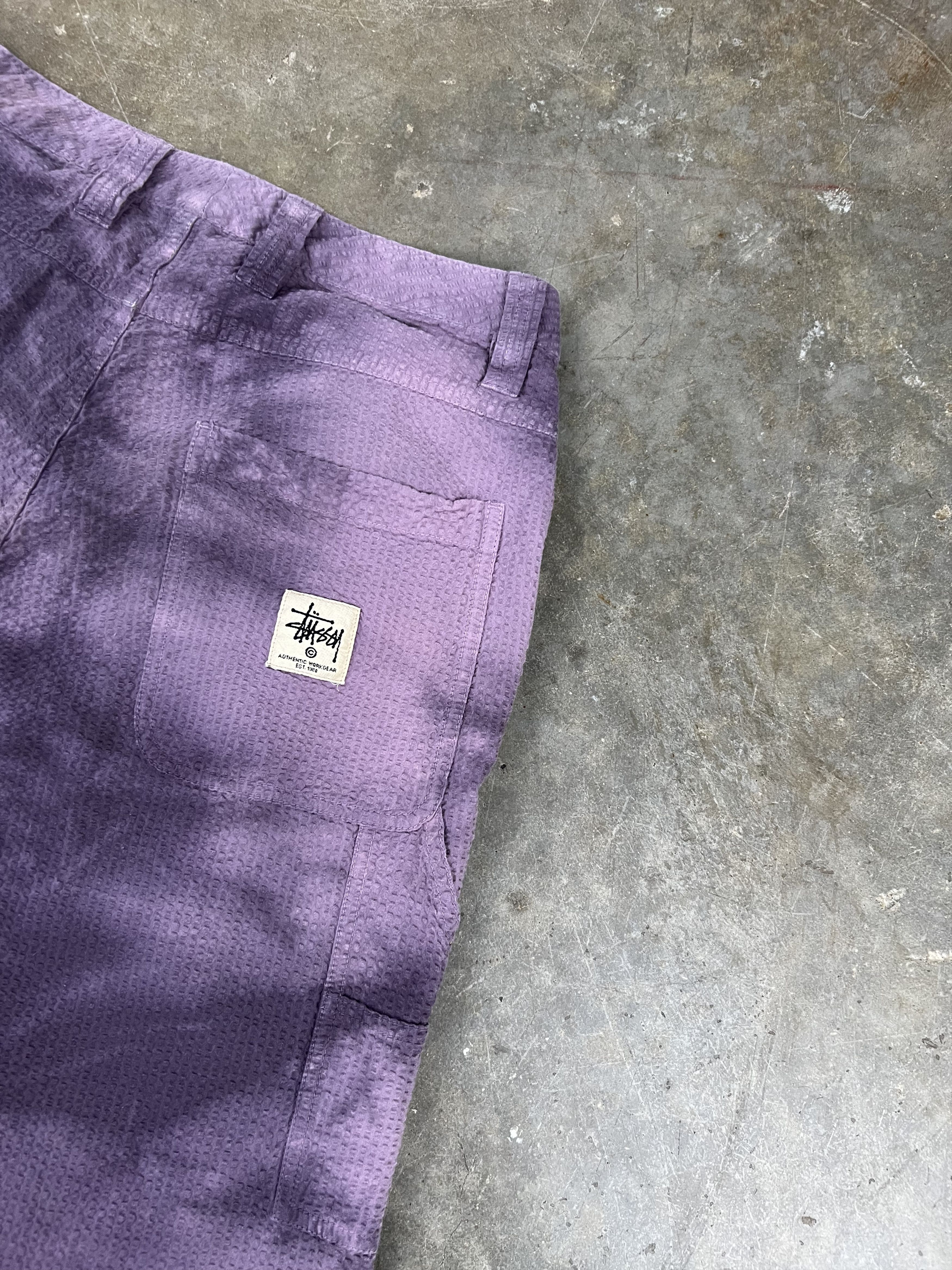 Stussy Stussy Purple Tie Dye Work Carpenter Pants Sz. 29 🧊🥣❄️ Size US 29 - 2 Thumbnail