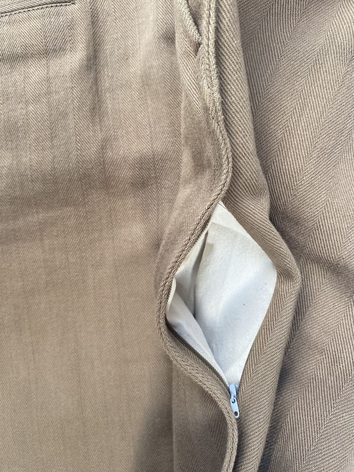 Hiroshi Fujiwara The Shepherd Undercover Herringbone Out seam Detail Pants Size US 32 / EU 48 - 8 Thumbnail