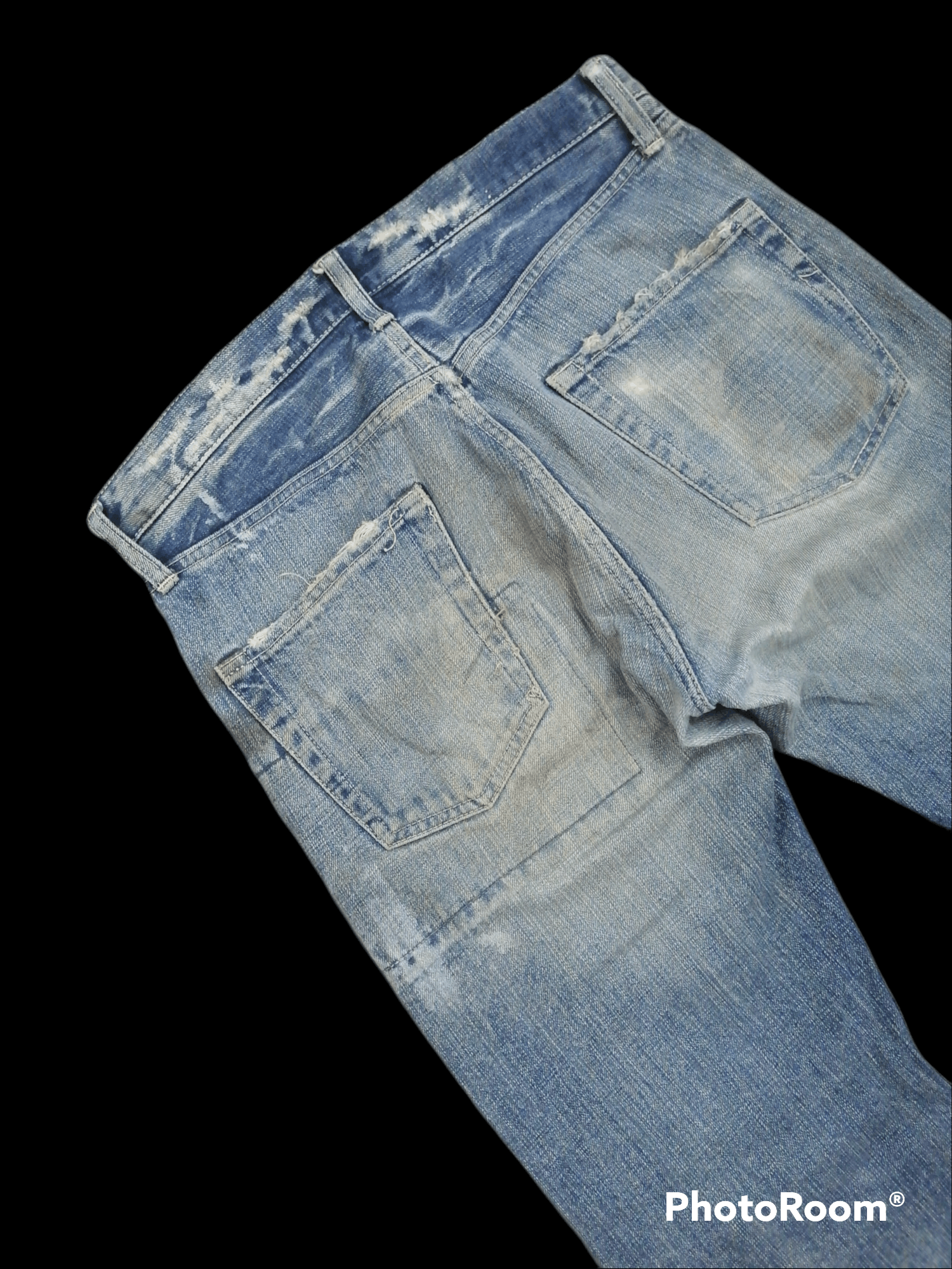 Japanese Brand × Spellbound Trashed Patchwork OKA By Spellbound Distressed Denim Jeans Size US 32 / EU 48 - 6 Thumbnail