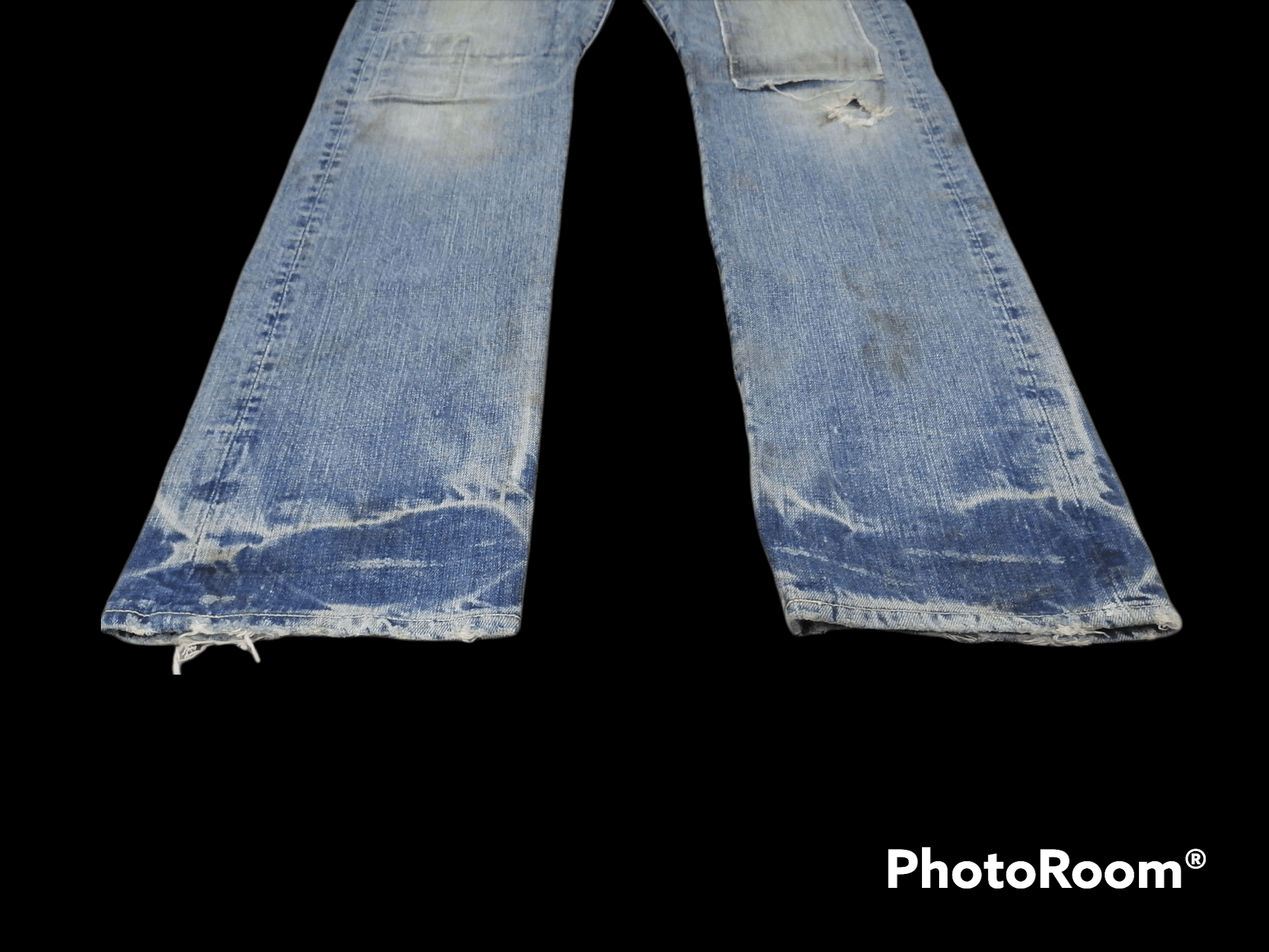 Japanese Brand × Spellbound Trashed Patchwork OKA By Spellbound Distressed Denim Jeans Size US 32 / EU 48 - 2 Thumbnail