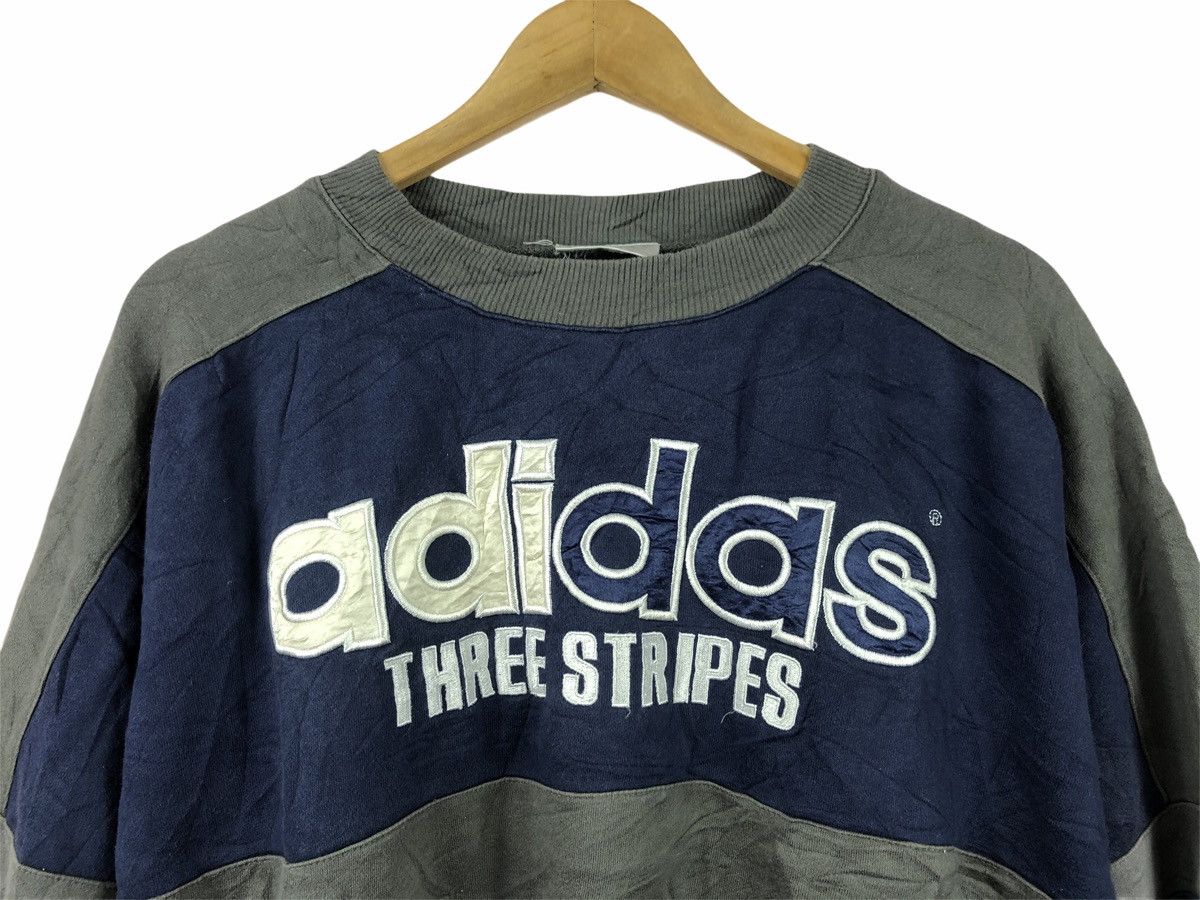 Adidas VINTAGE THREE STRIPES BIG LOGO PATCH HIP HOP SWEATHIRTS Size US L / EU 52-54 / 3 - 3 Thumbnail