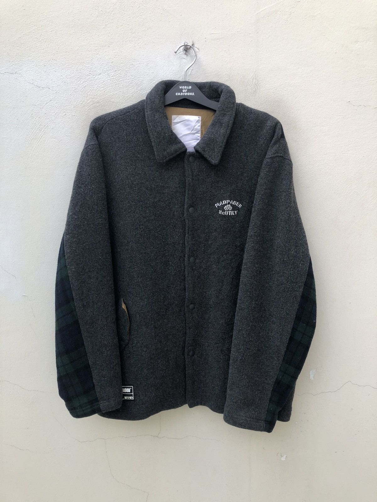 Vintage Madpager Japan Neo Tokyo Snap Button Heavy Wool Jacket Size US XL / EU 56 / 4 - 1 Thumbnail